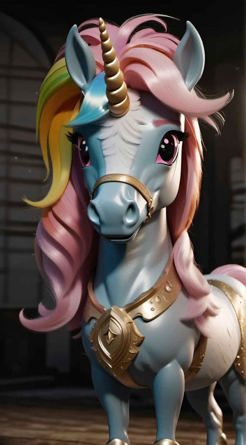 ai character: MLP in goosebumps background