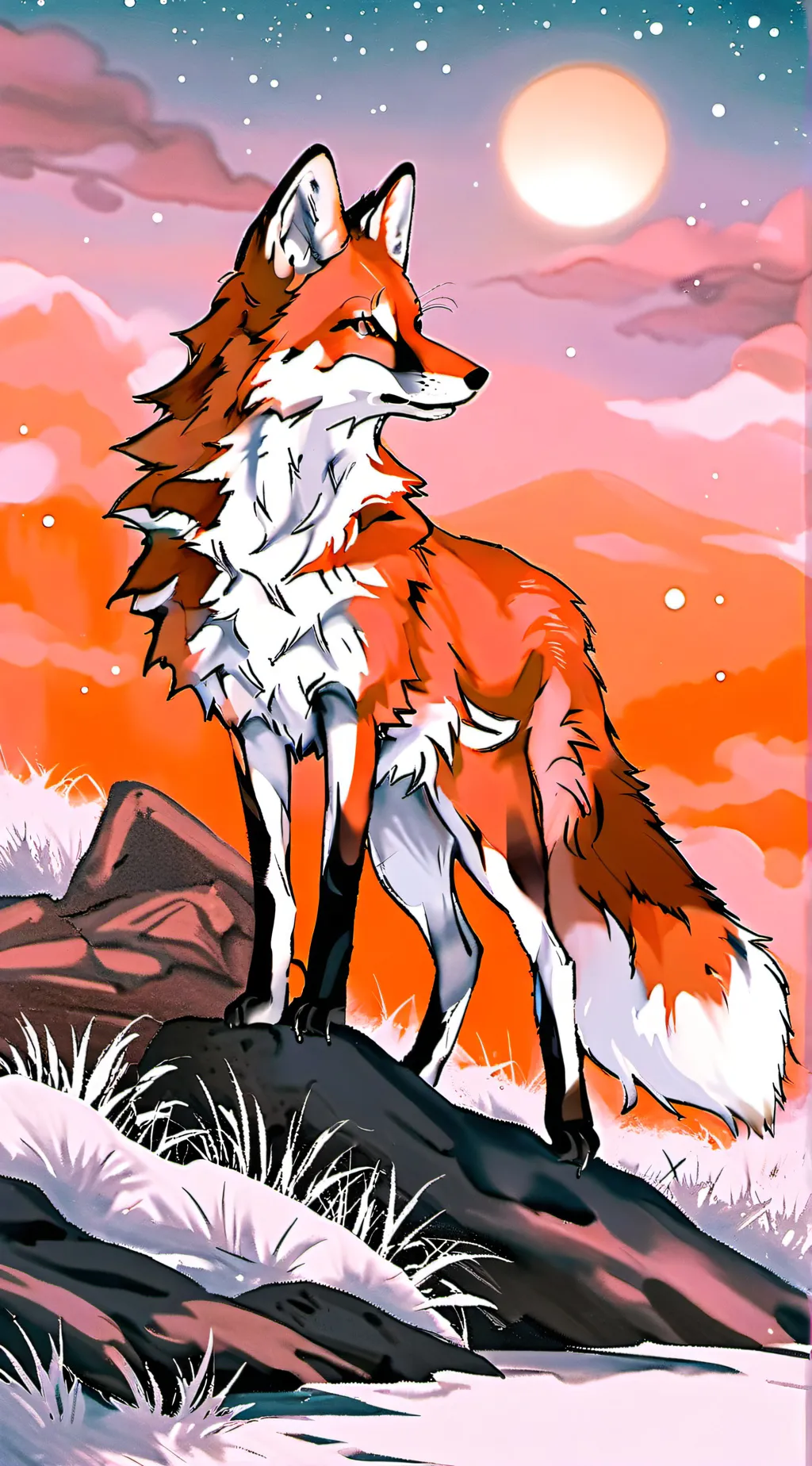 ai character: Foxy background