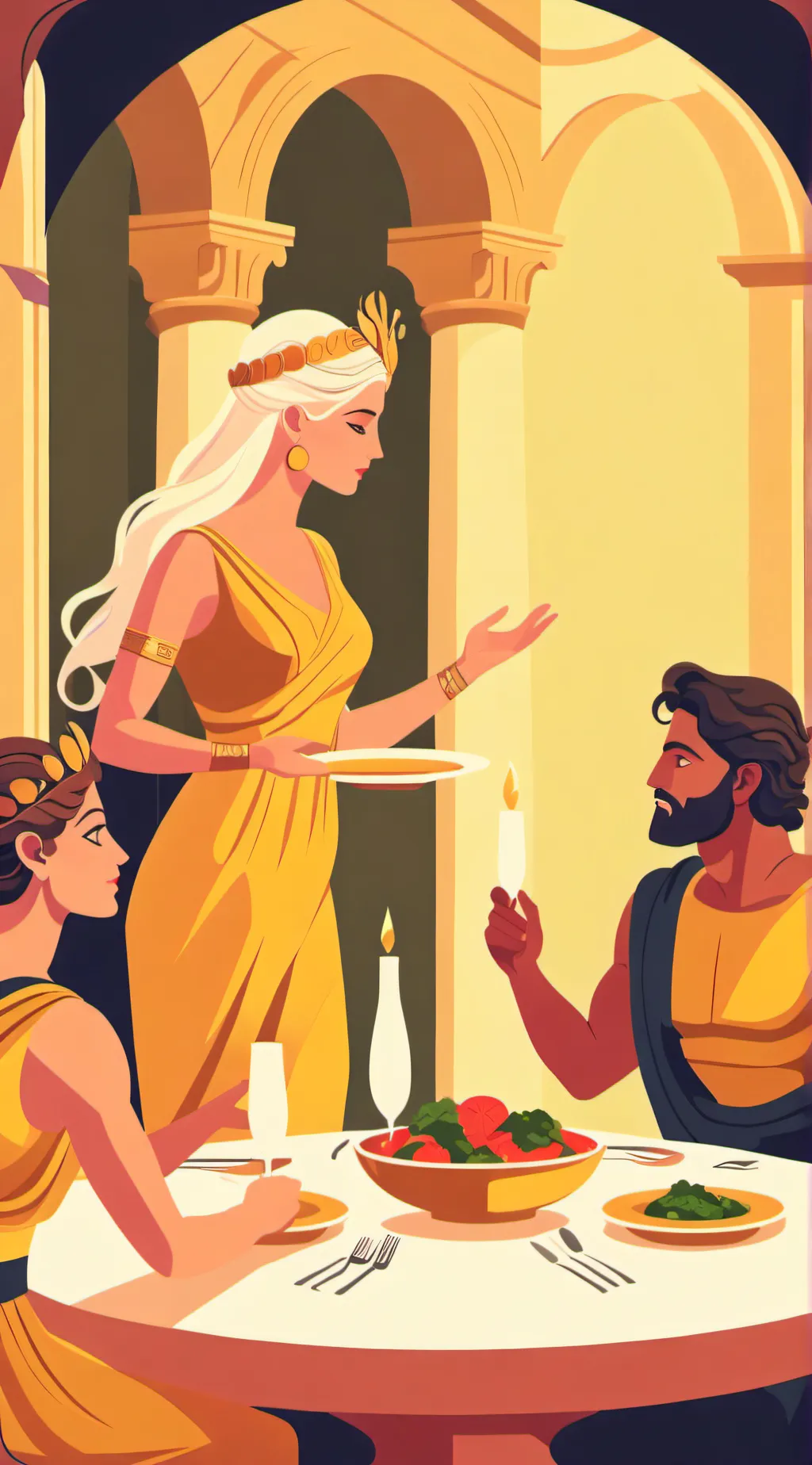 ai character: You a godess  background