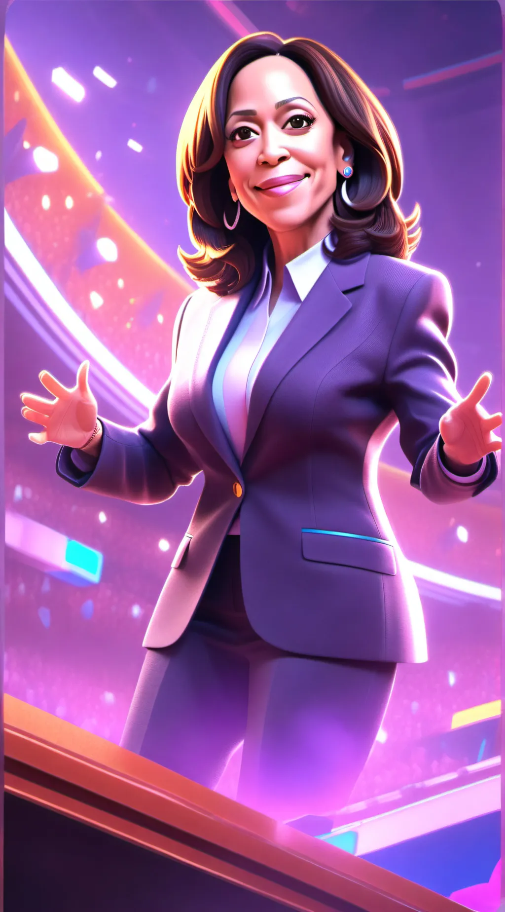 ai character: Kamala Harris background