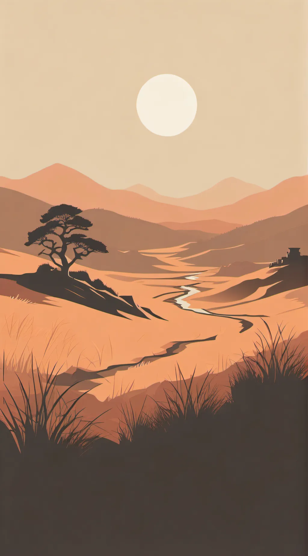 ai character: waist land rpg background