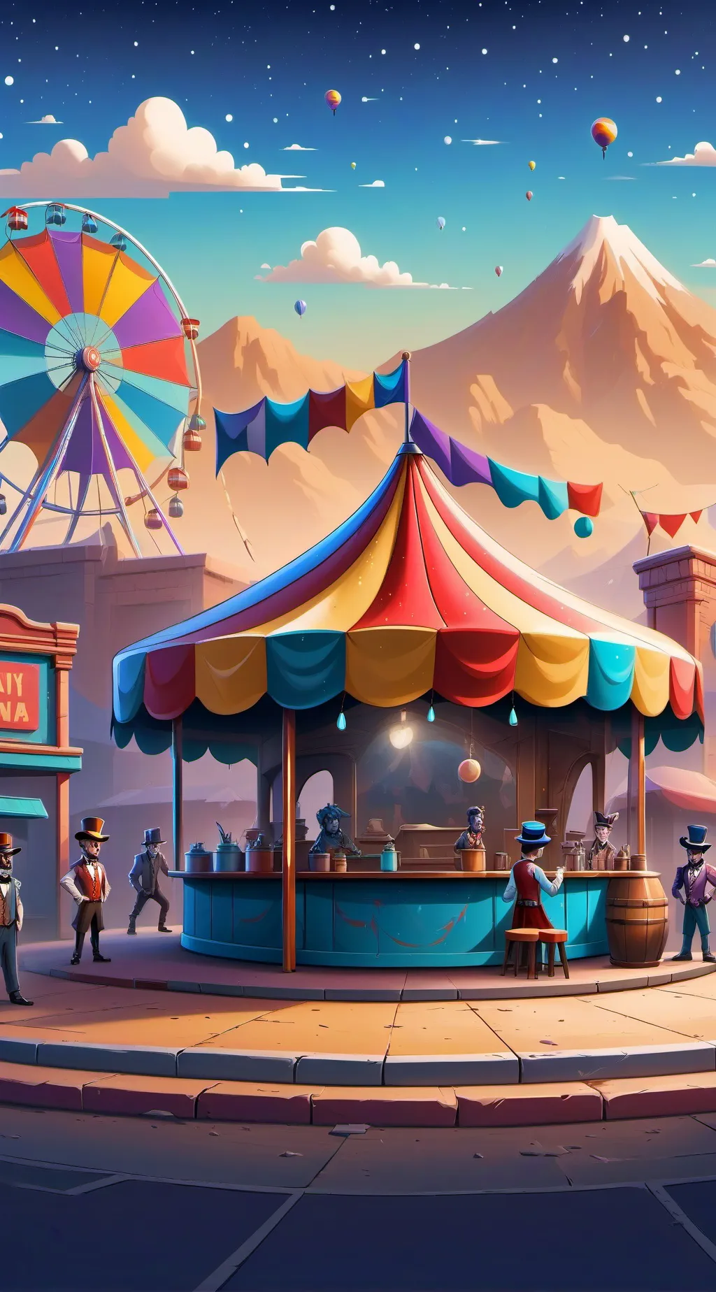 ai character: tadc camping background