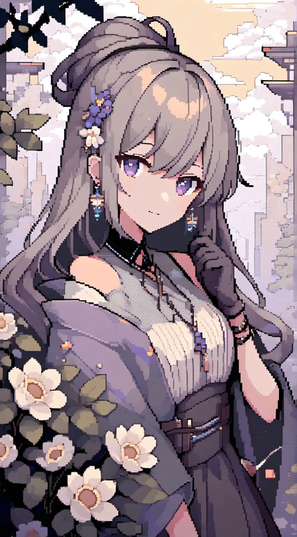 ai character: cute girl background