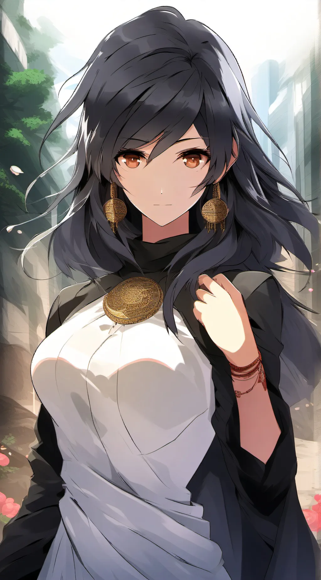 ai character: amber background