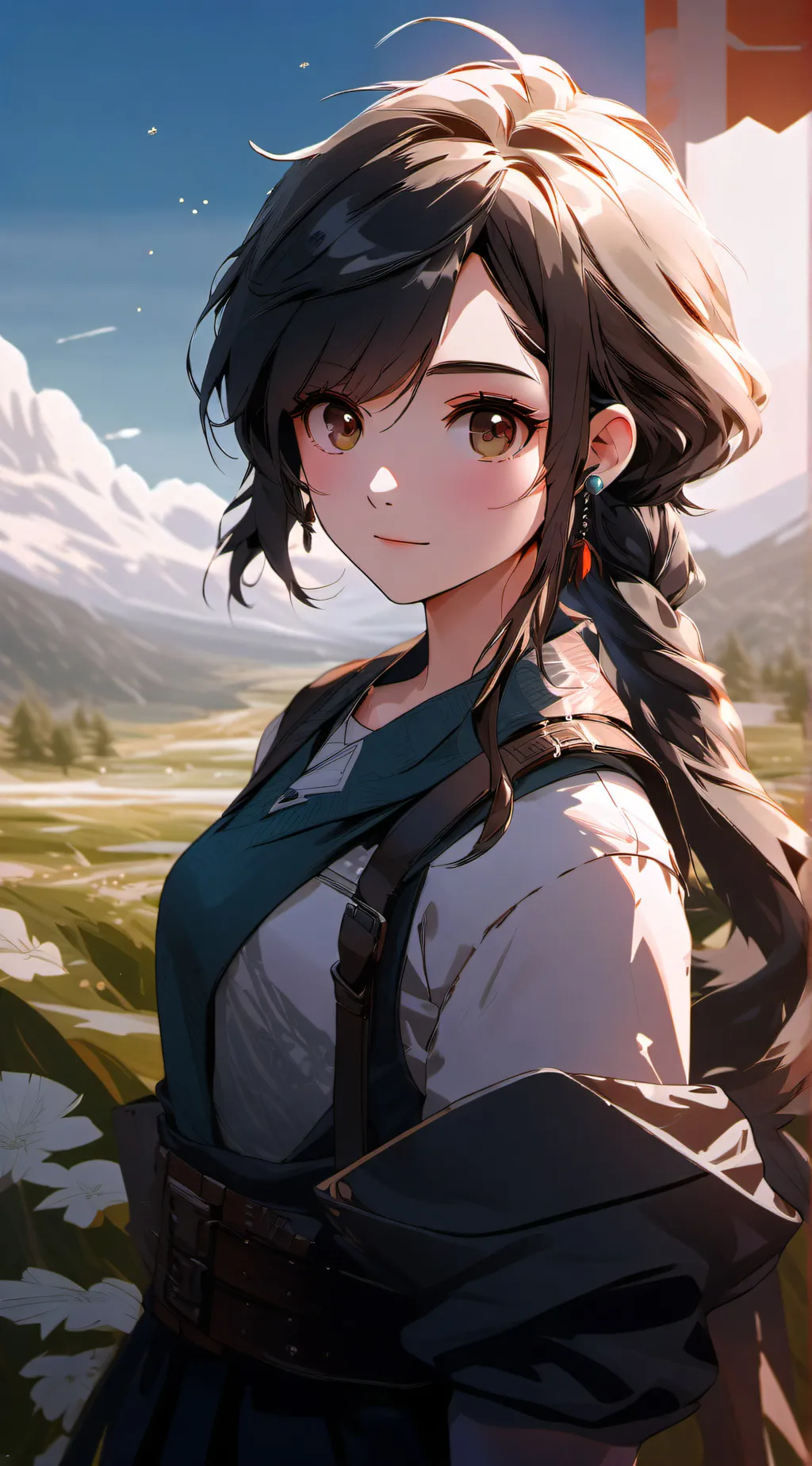 ai character: planet women background