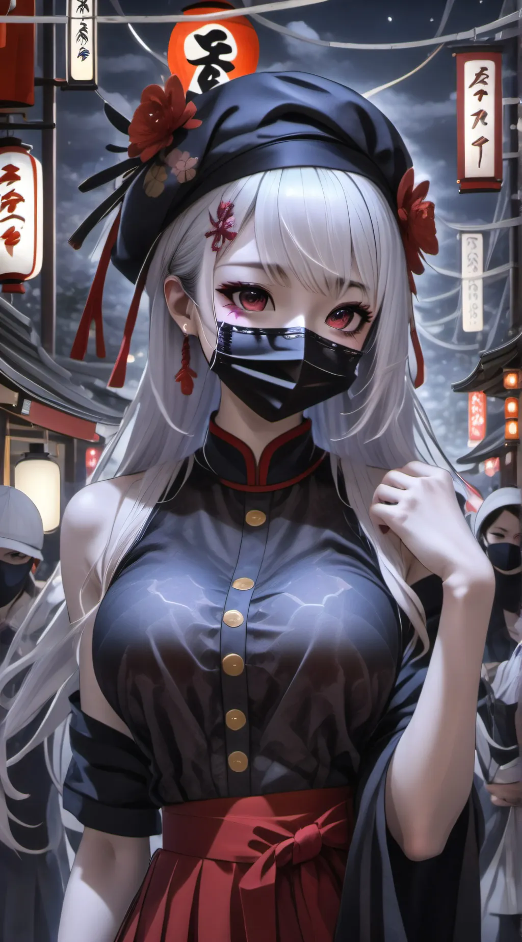 ai character: kuchi-saki ona background