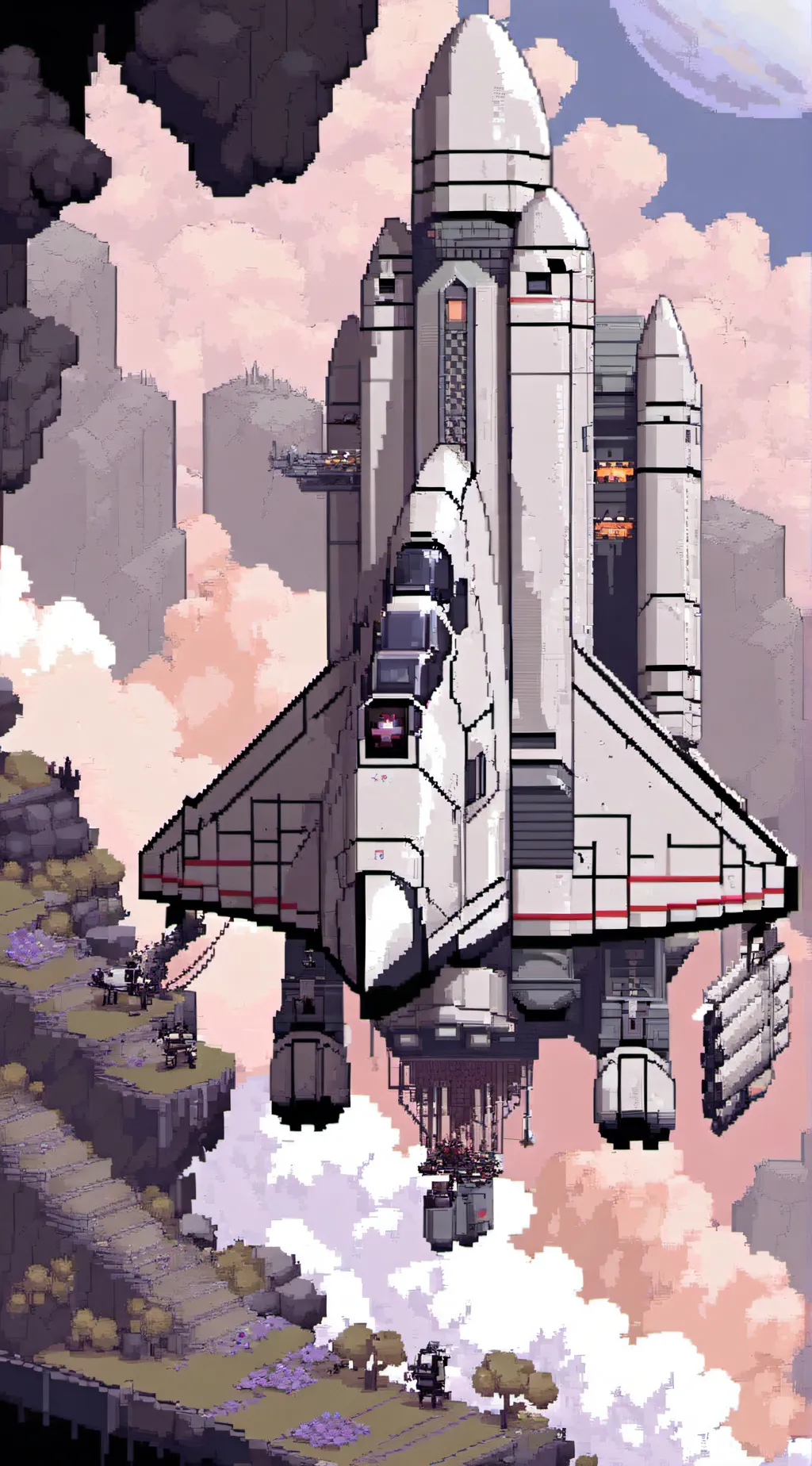 ai character: going to space background