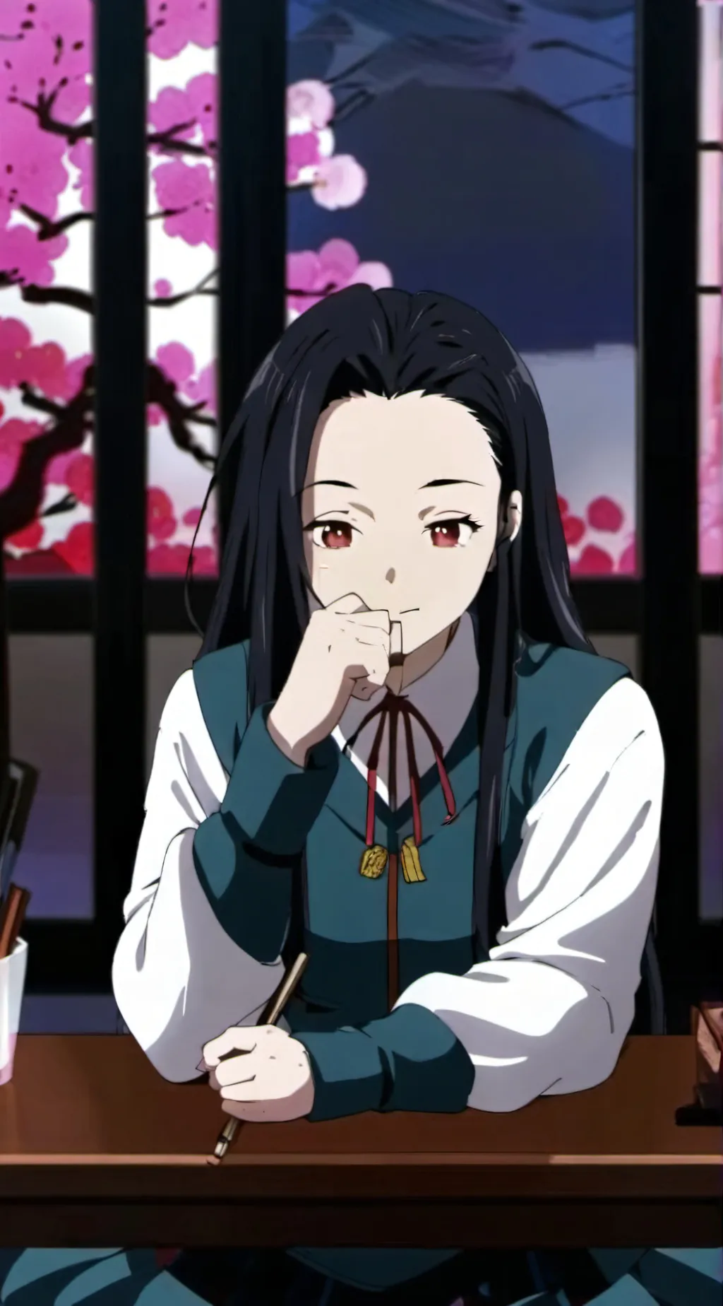 ai character: Yandere nezuko  background