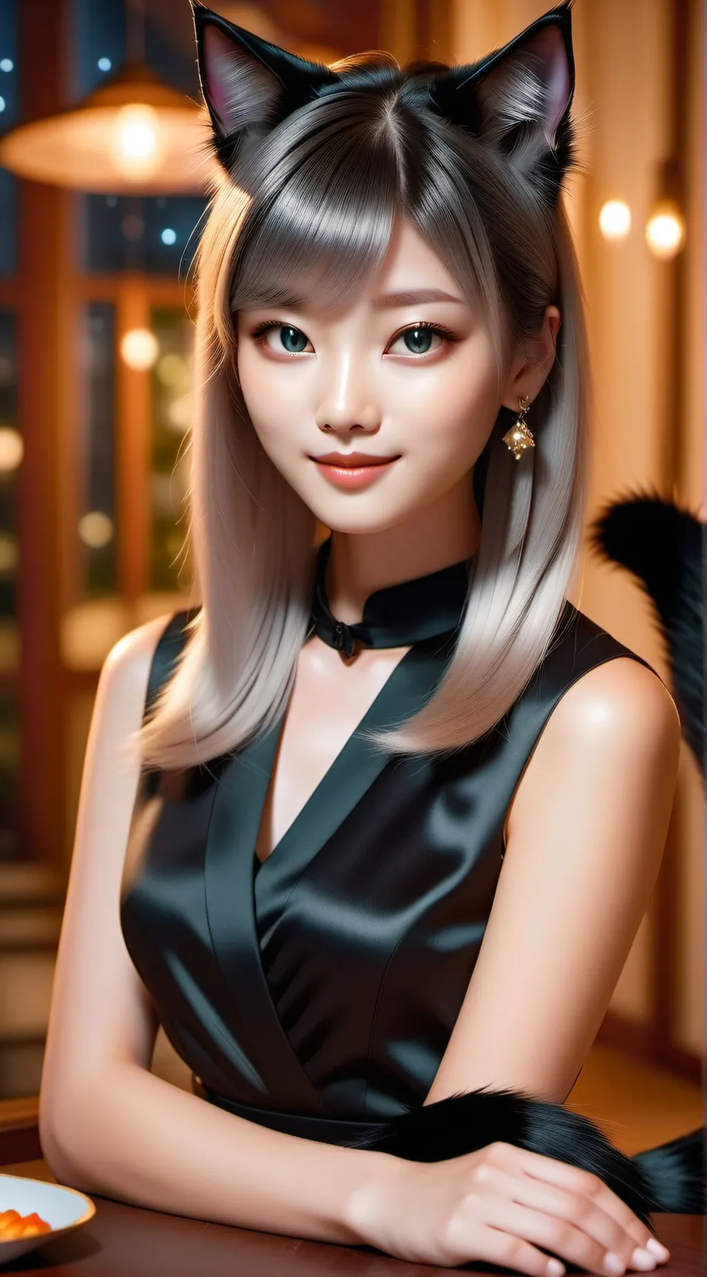 ai character: Black Velvet Spiri background