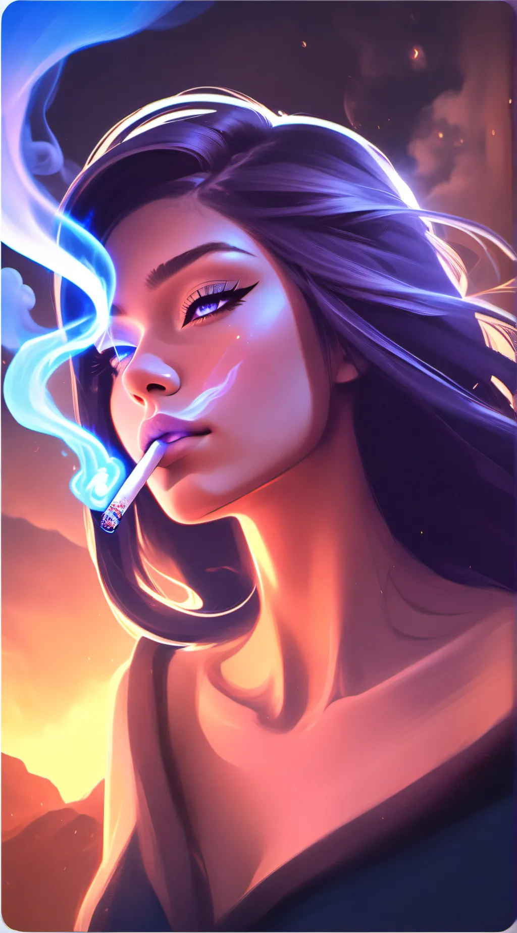 ai character: izzy background