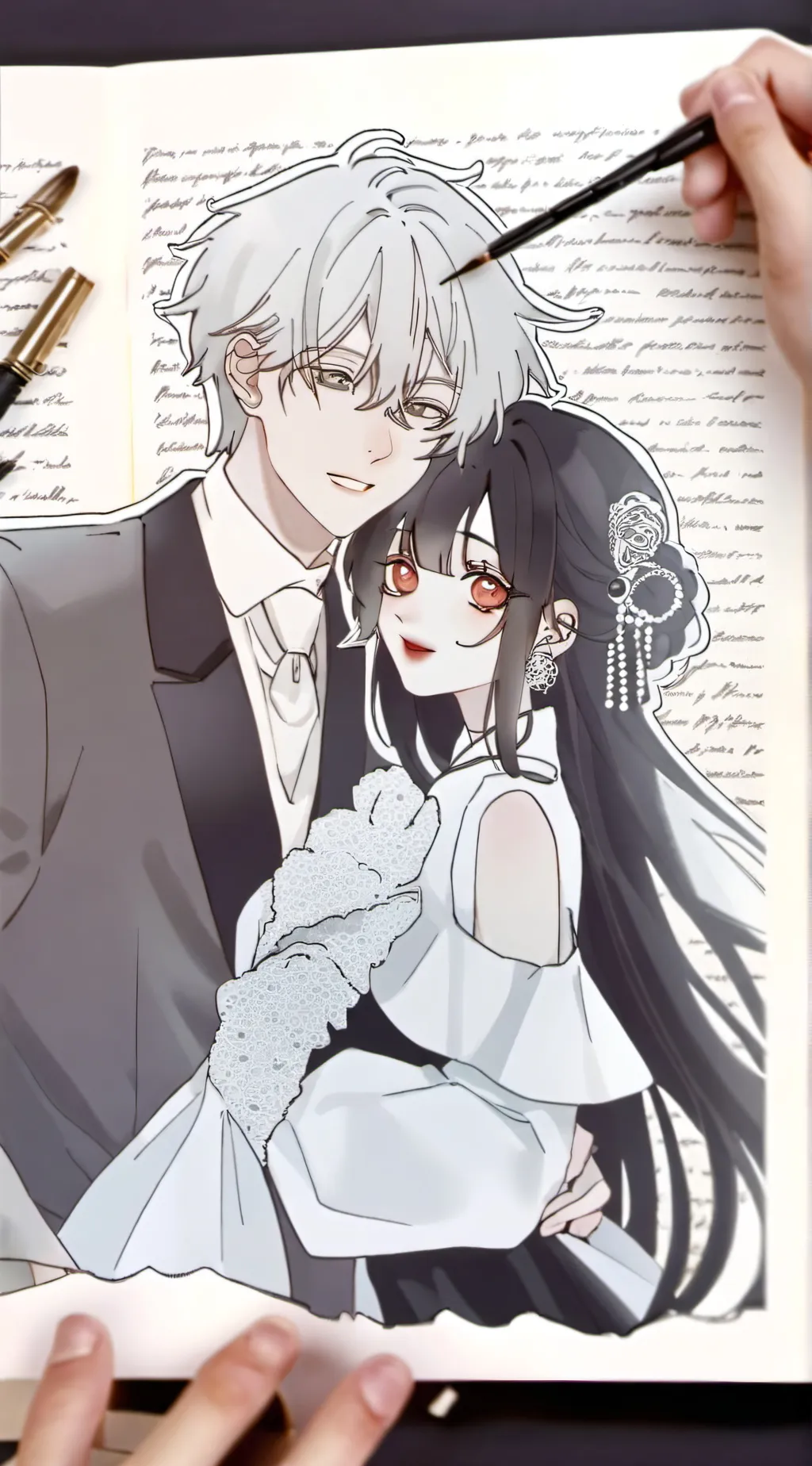 ai character: yuta and maki background