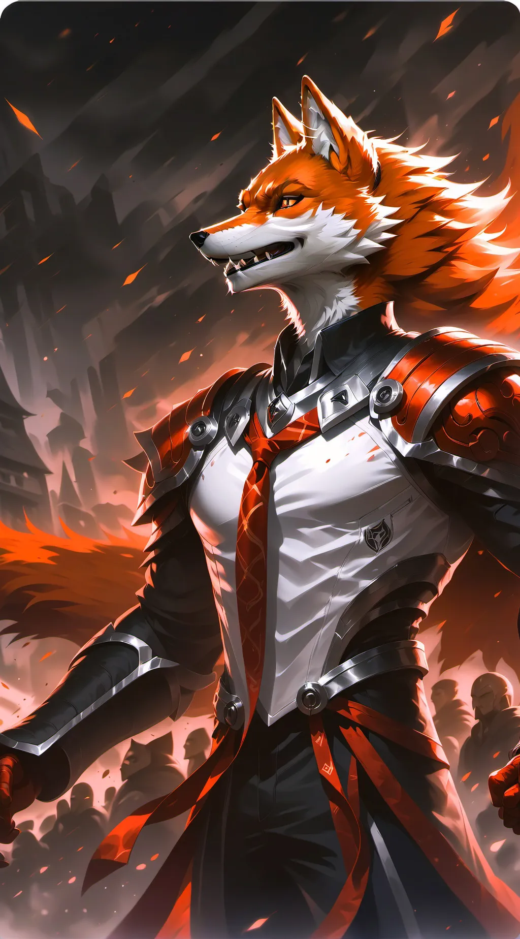 ai character: fox  background