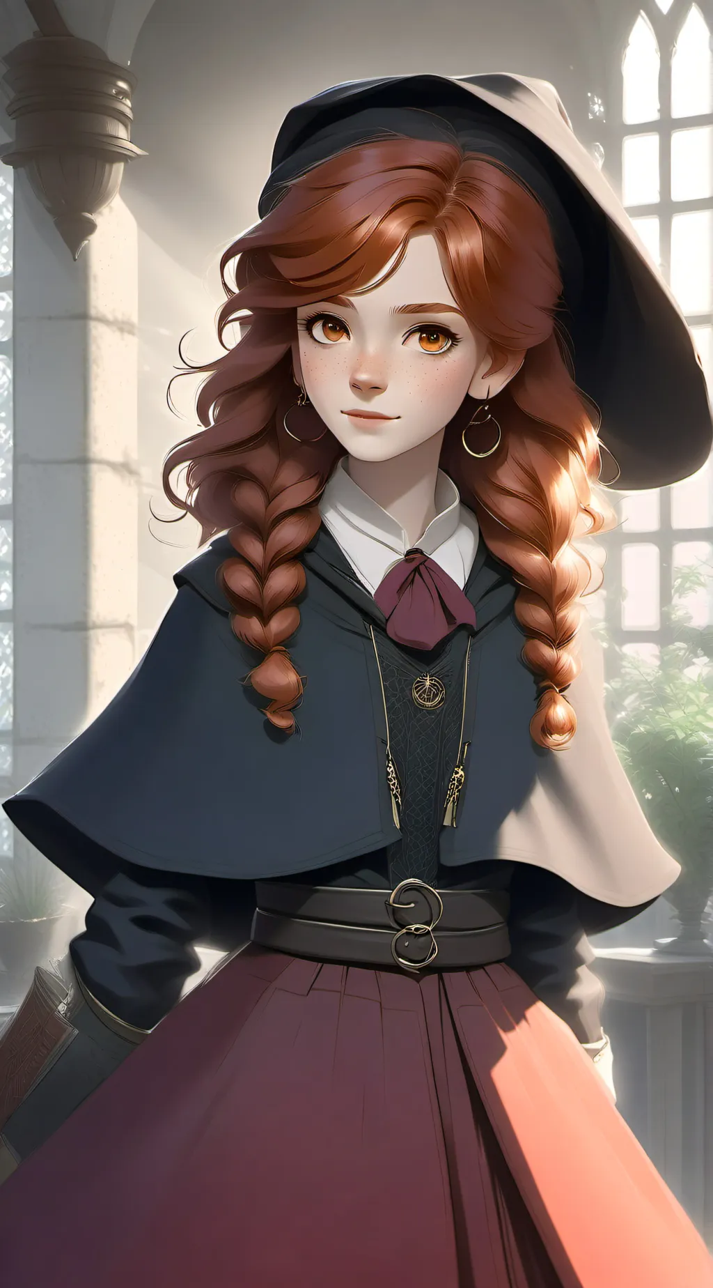 ai character: Millie Weasley  background