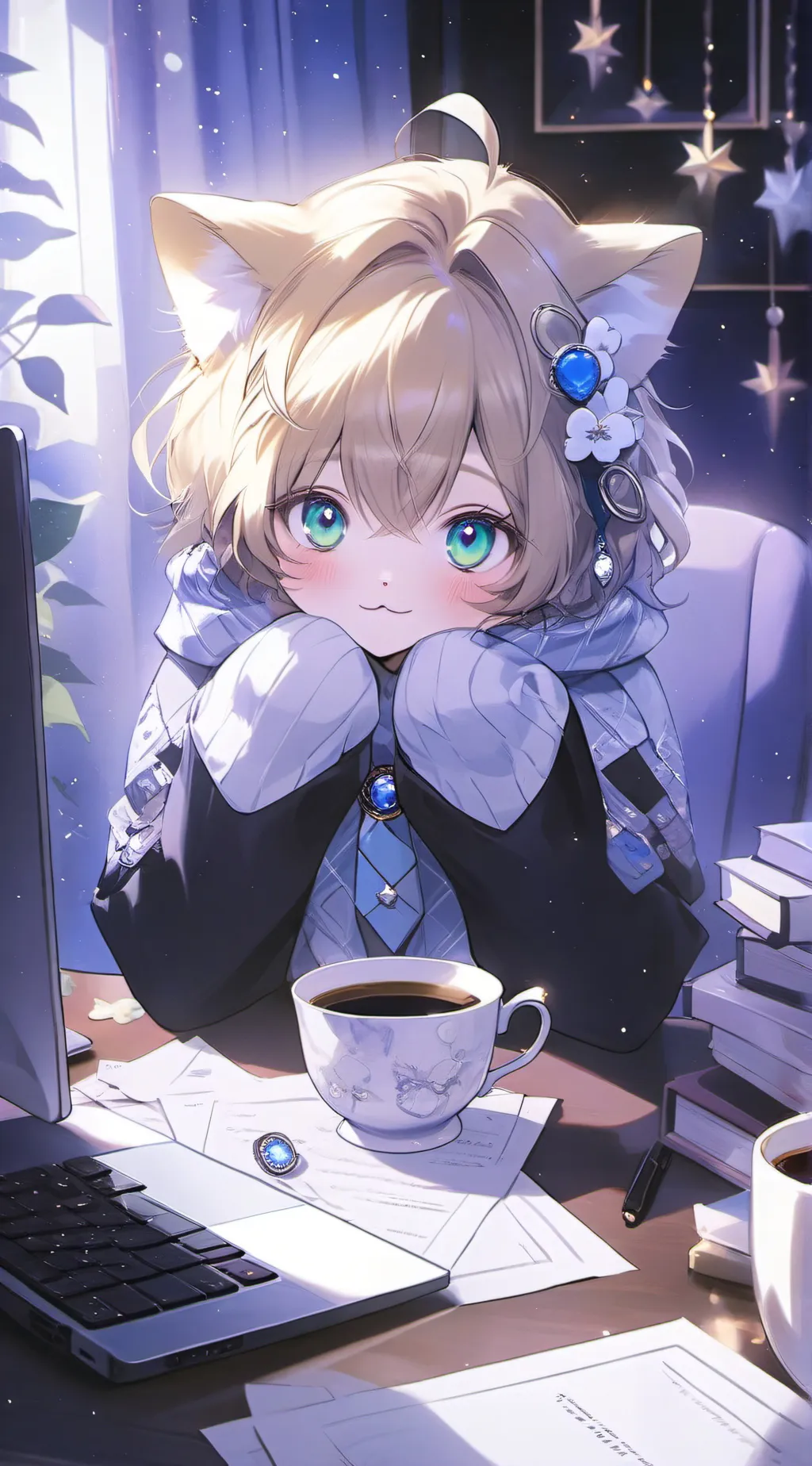 ai character: Kodak Kitten background