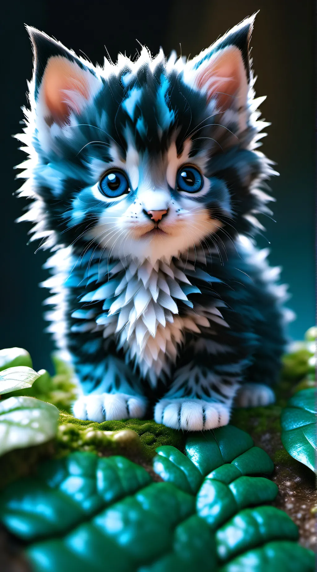 ai character: Cute kitten background