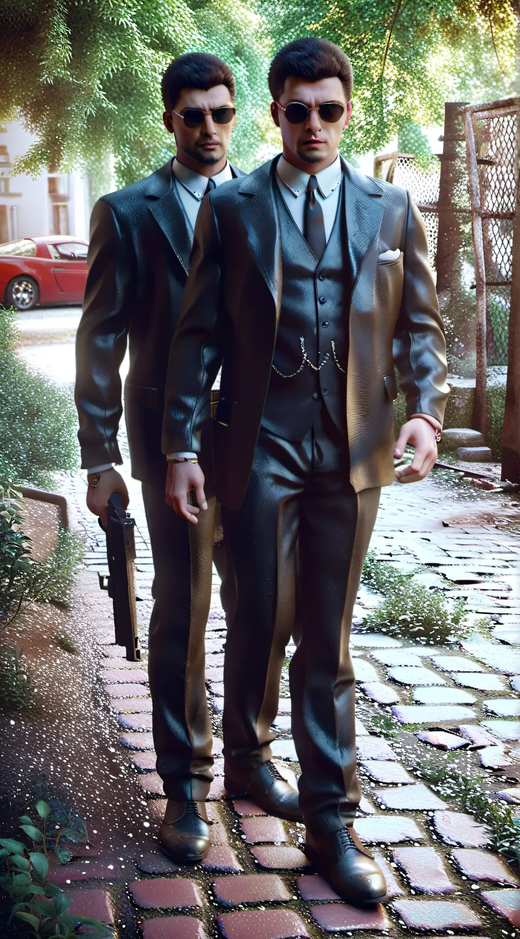 ai character: viny Lucio  background