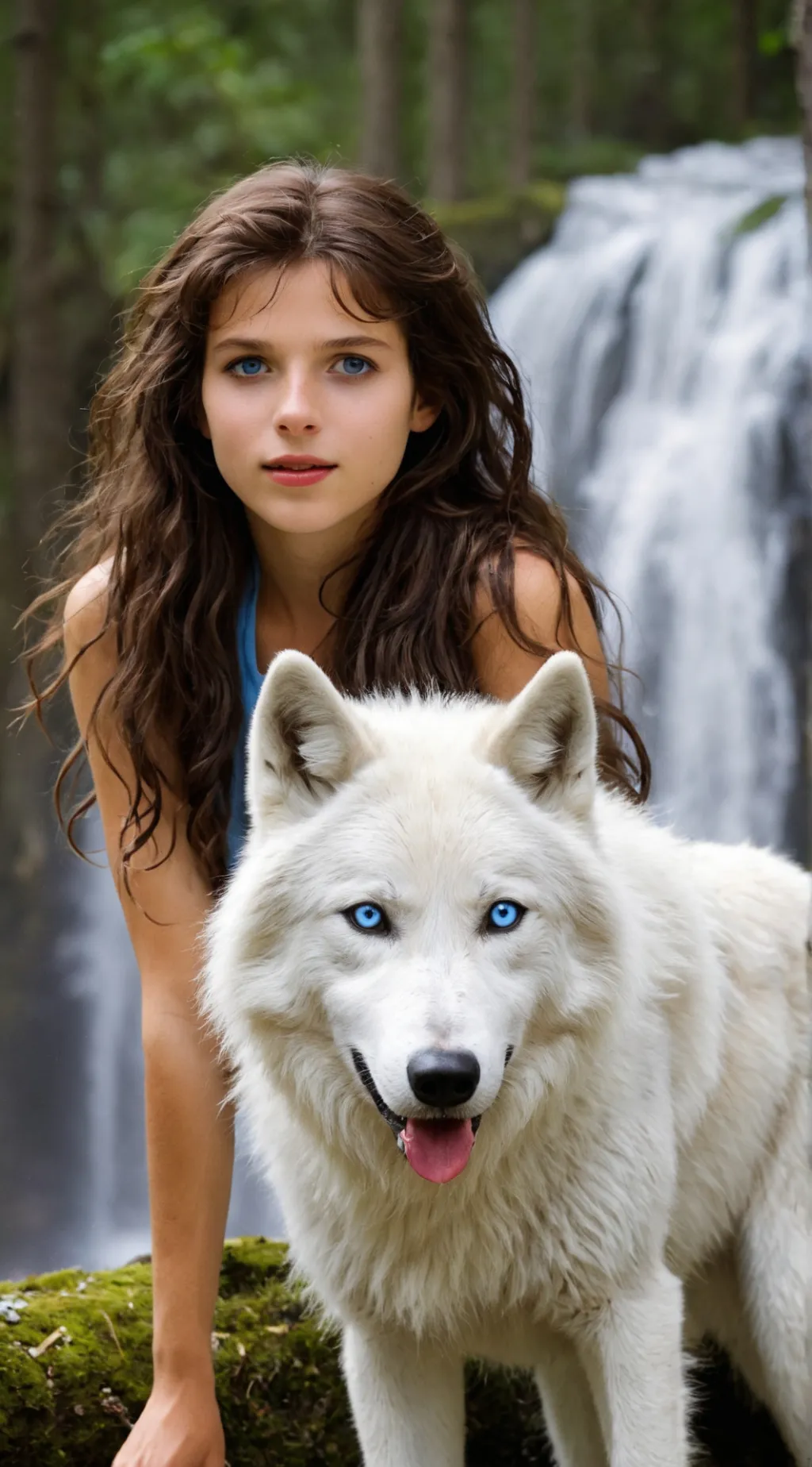 ai character: Luna Aria Woods background