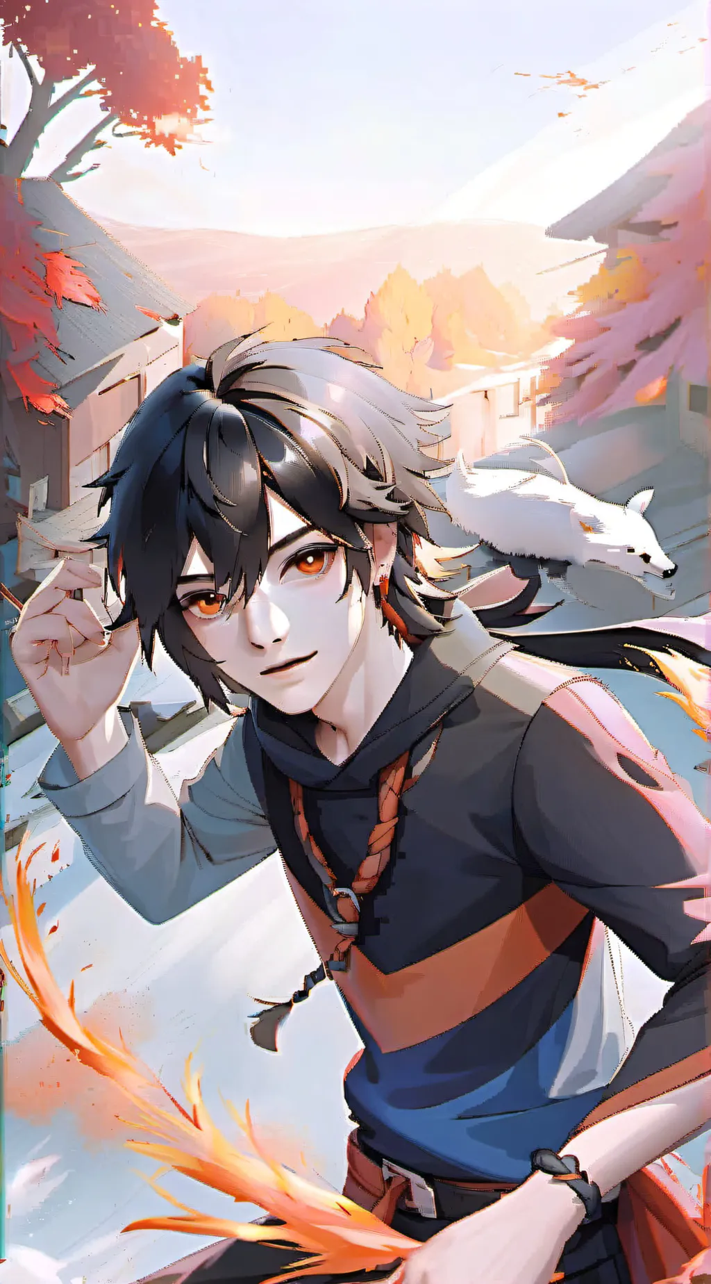 ai character: justin background