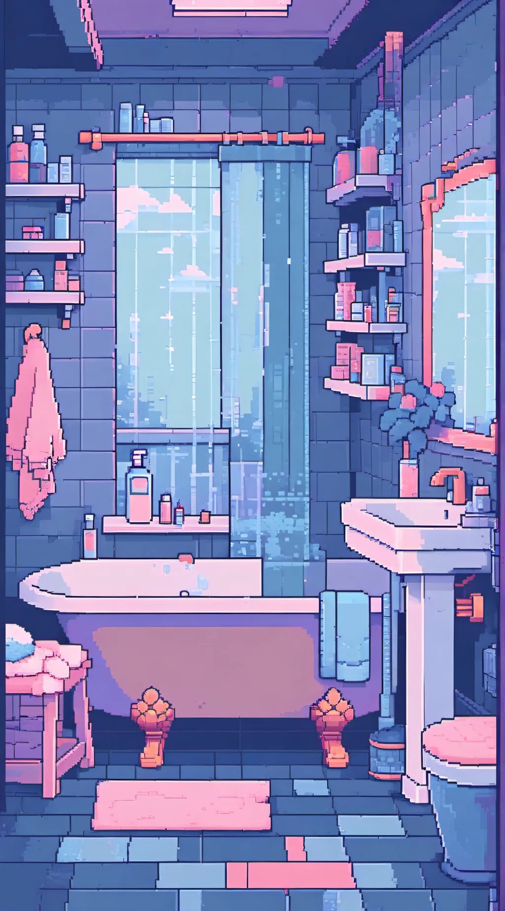 ai character: 🟫⬛🟥🟧🟨•Dye•🟩🟦🟪⬛🟫 background