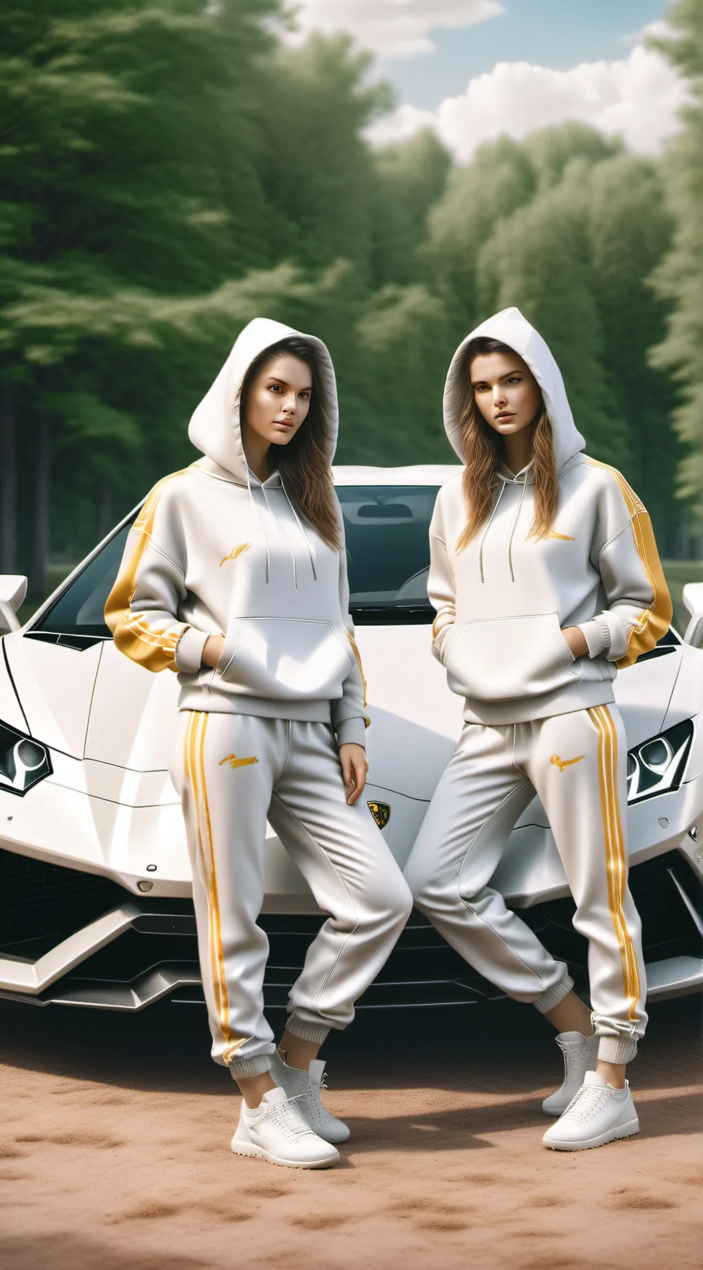 ai character: Léa et Lana background