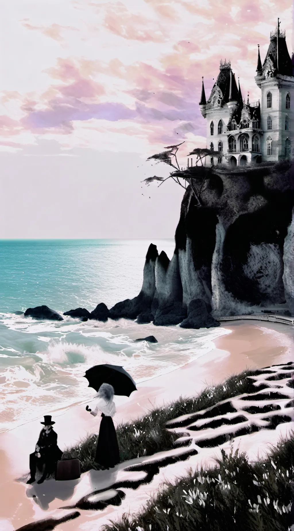 ai character: Becah day background