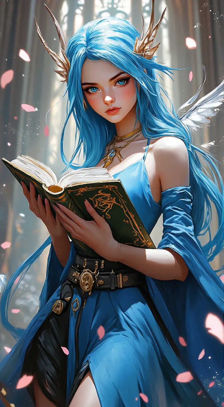 ai character: Ocean (fairy) background