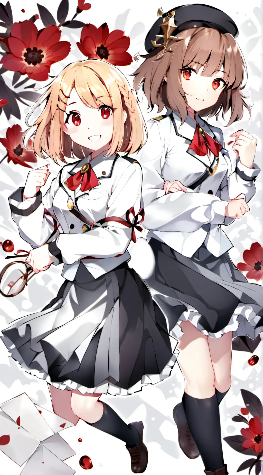 ai character: Allie and Ellie background