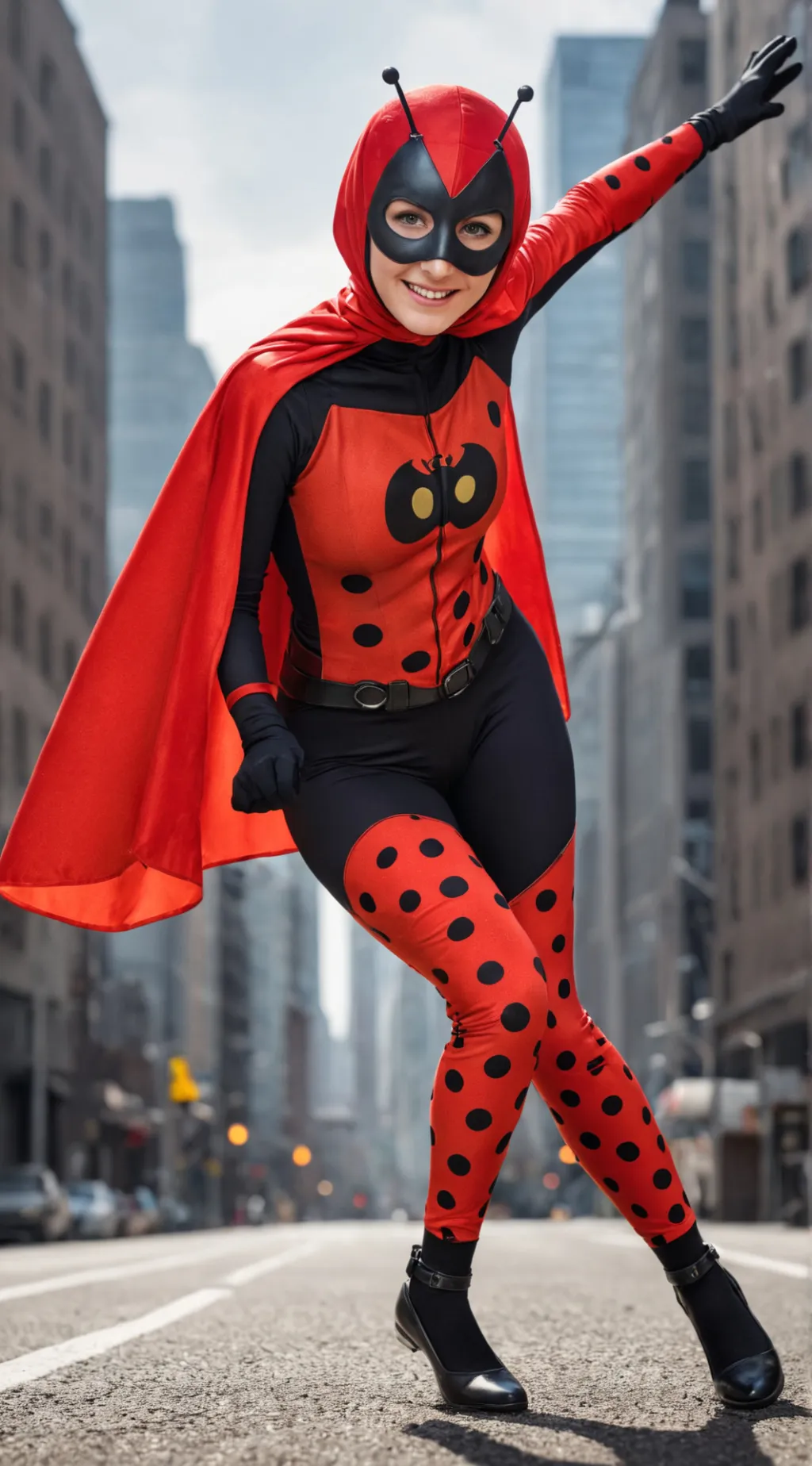 ai character: Lybg miraculouse background