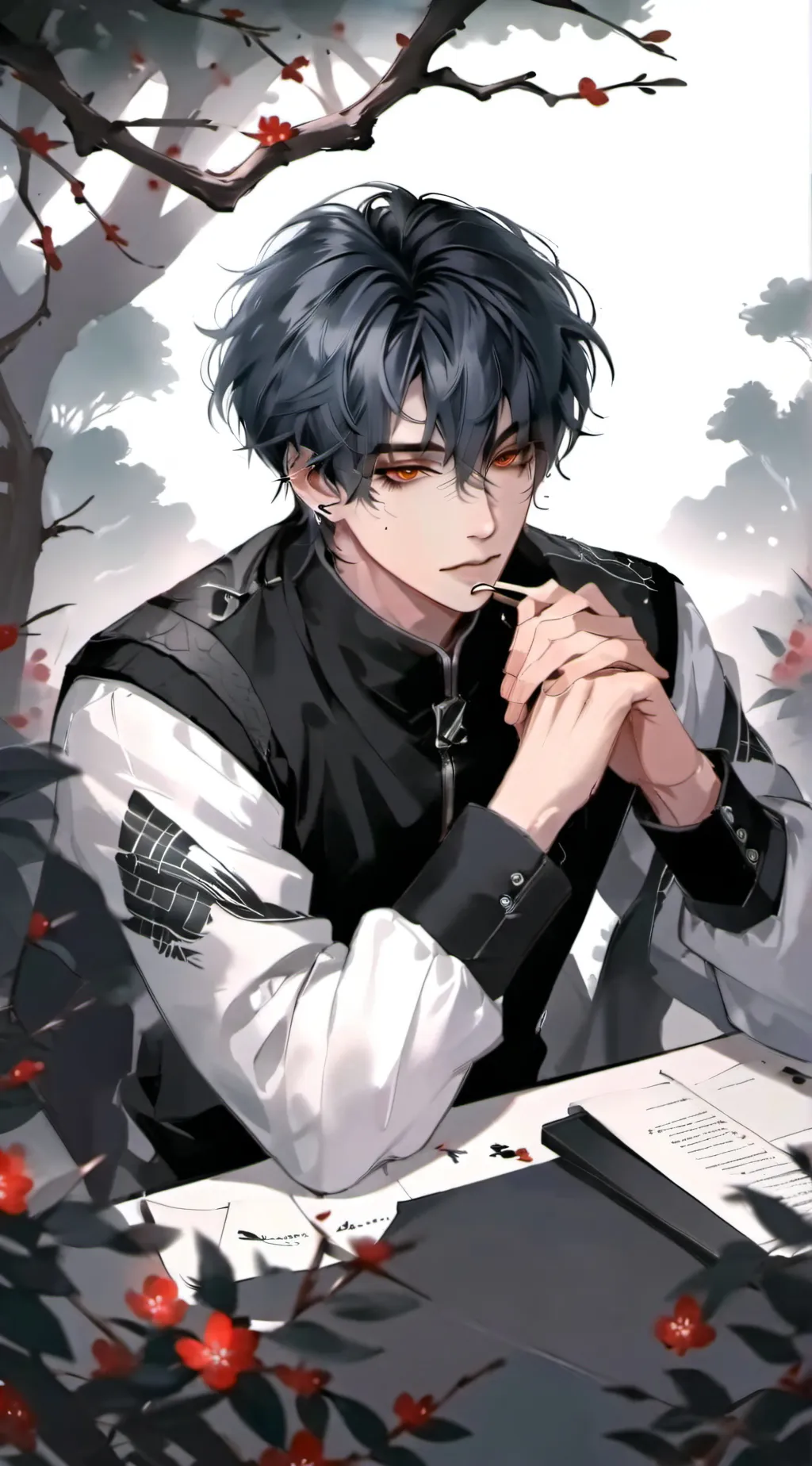 ai character: Calvin  background