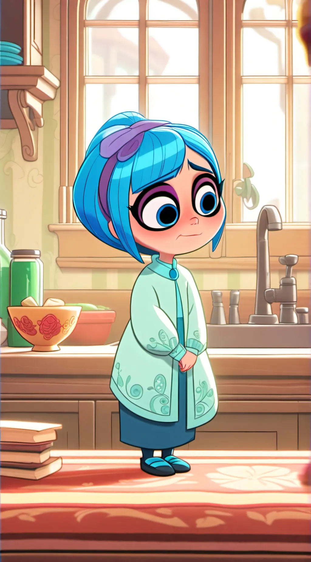 ai character: sadness background