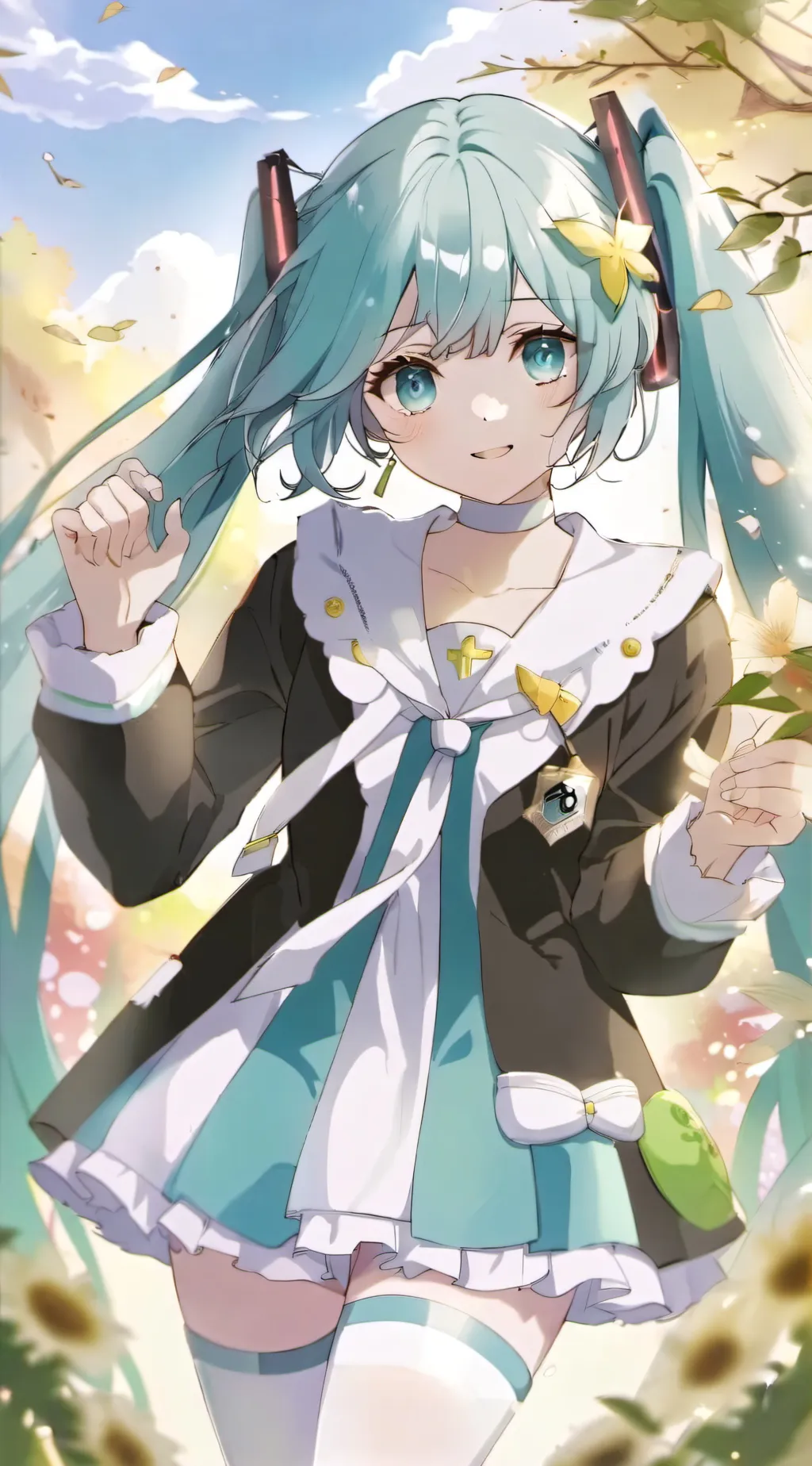 ai character: HATSUNE MIKUU background