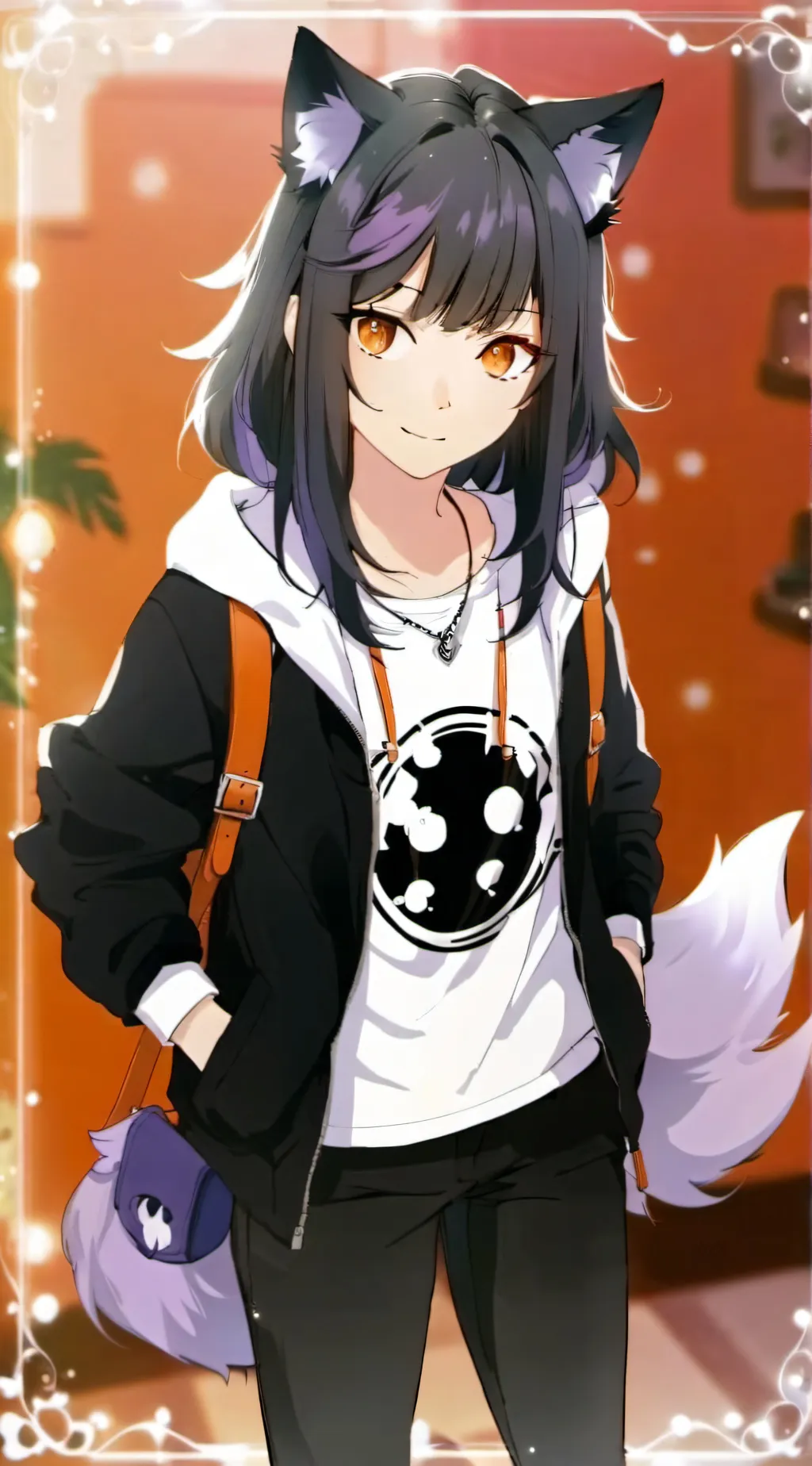 ai character: Luna background