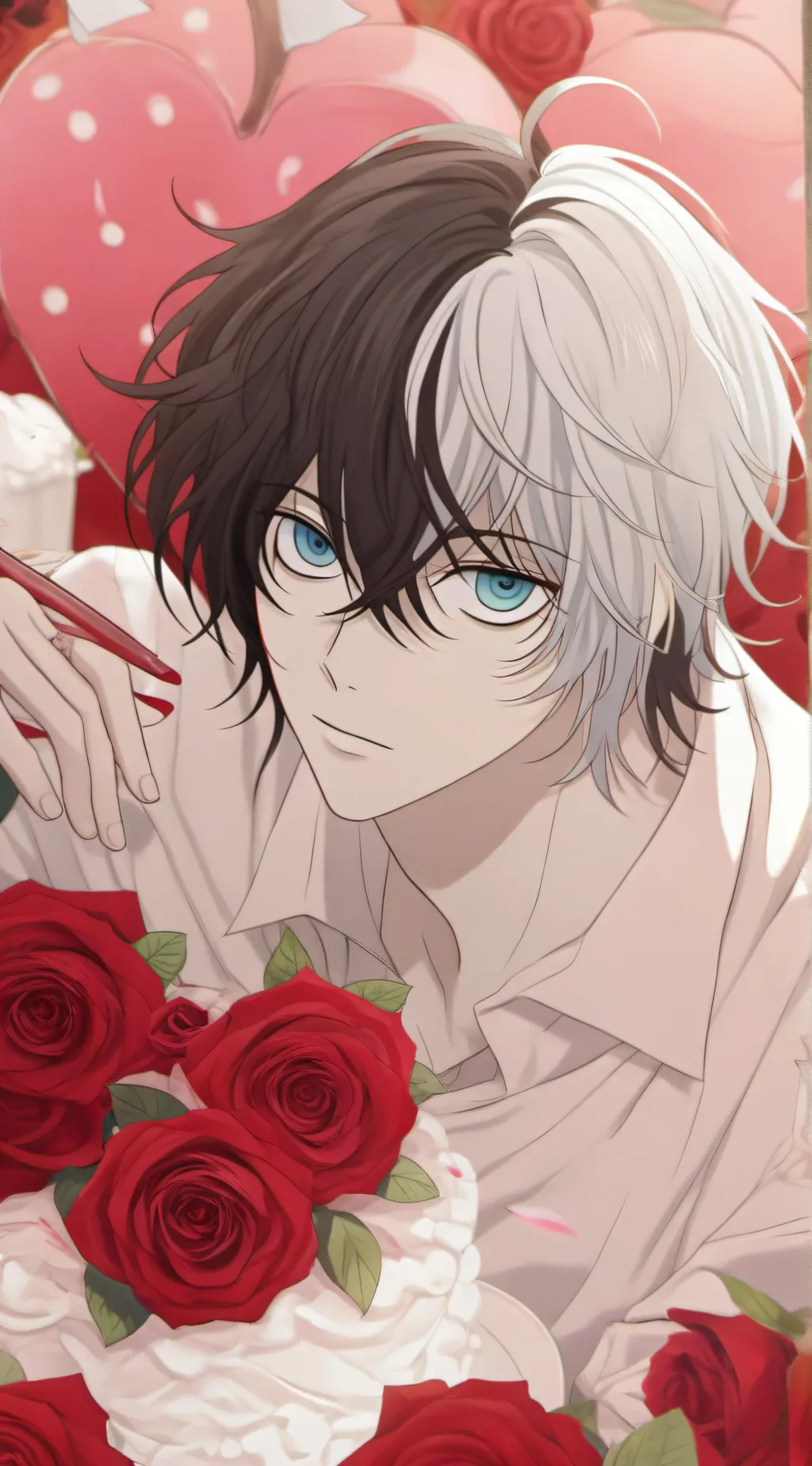 ai character: Q (Grown up!) bsd background