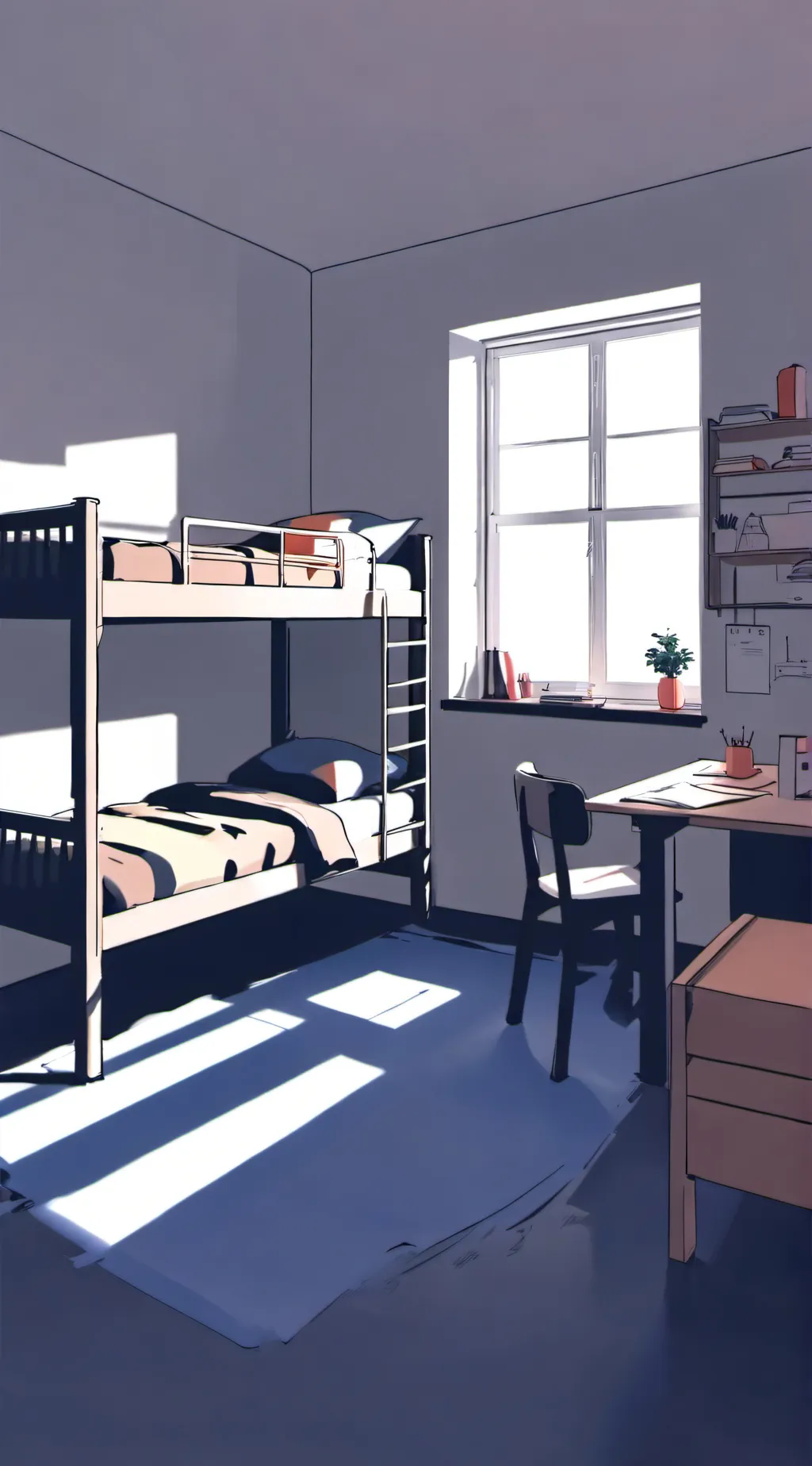 ai character: MHA Dorms Tour background