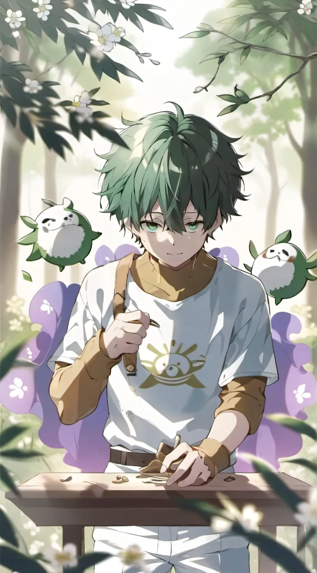 ai character: Deku background