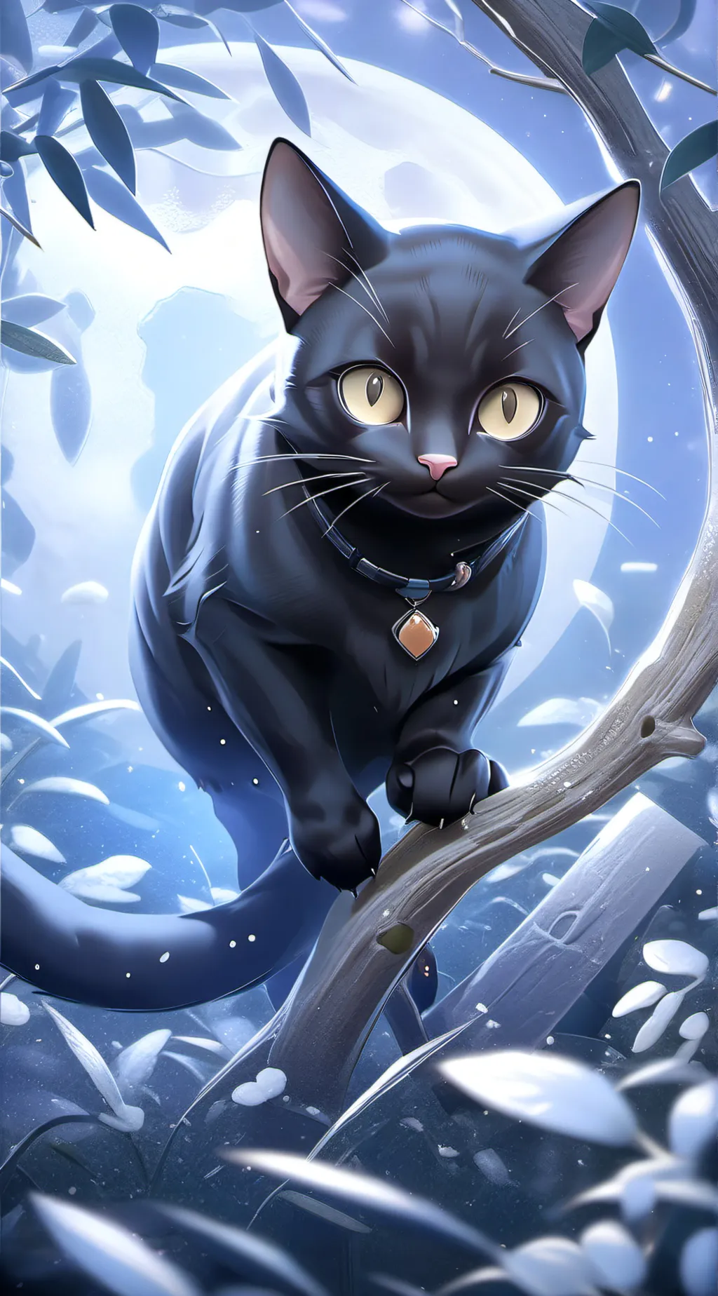 ai character: unluck cat background