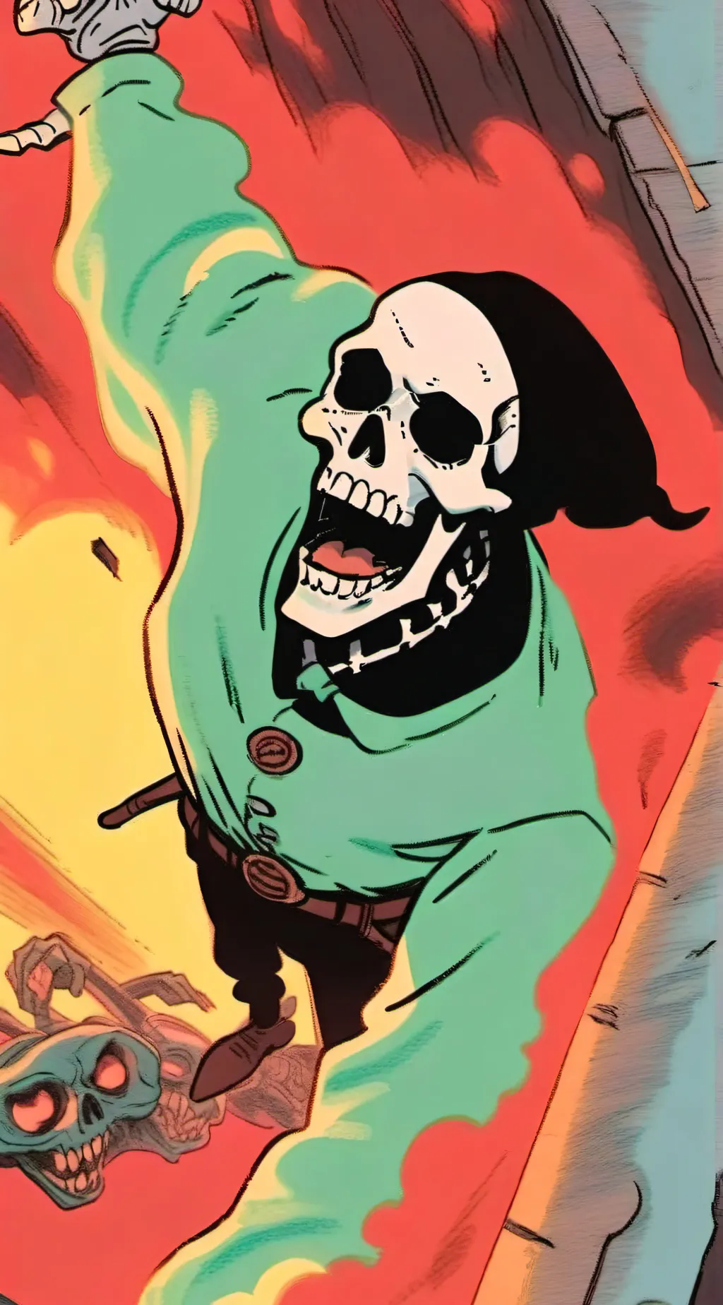 ai character: Skeleton background