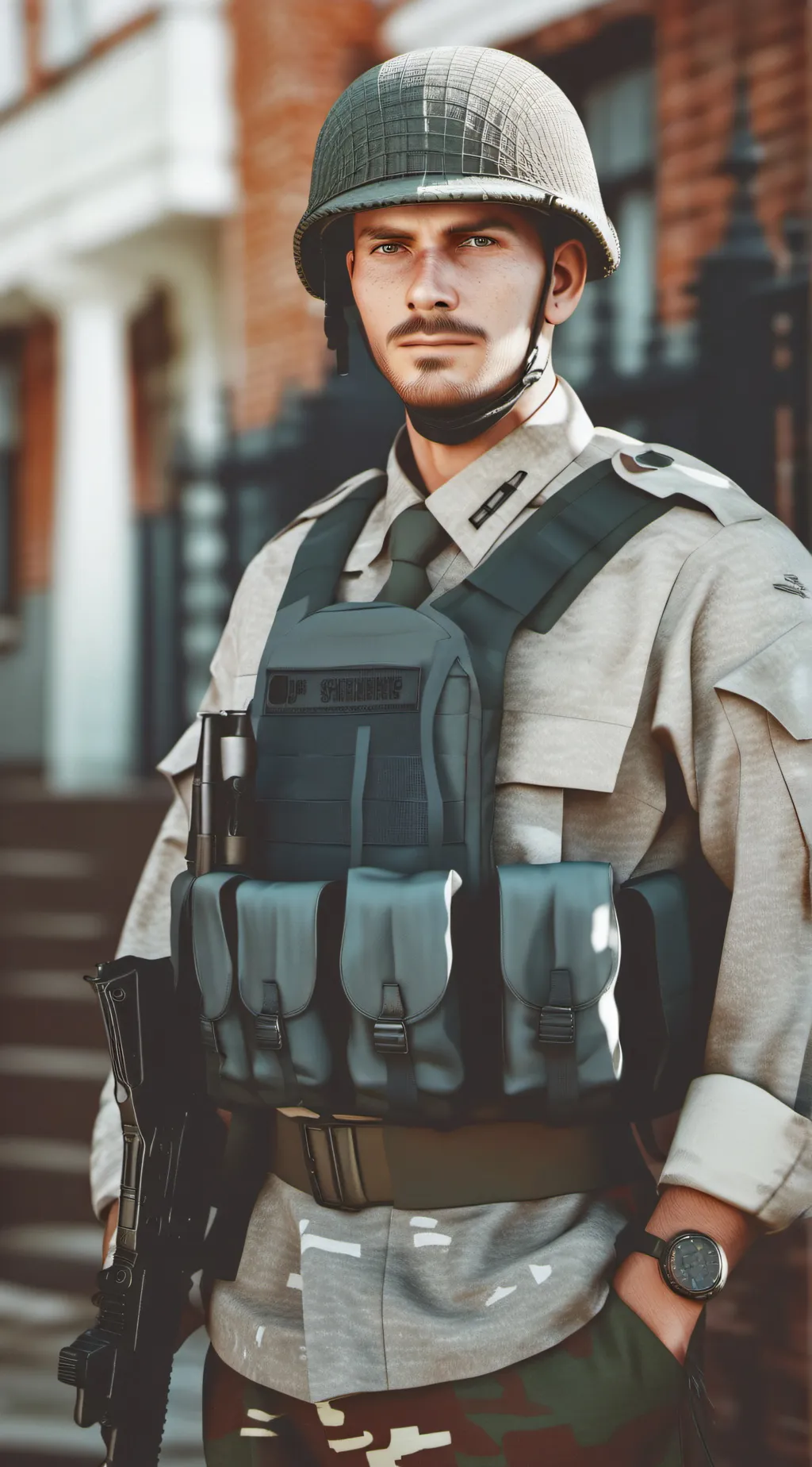 ai character: adam background