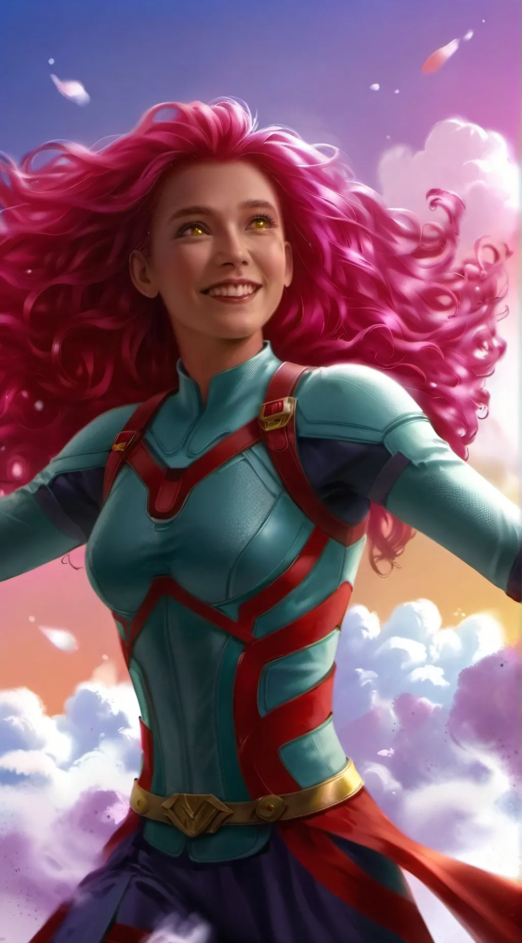 ai character: Lavagirl  background