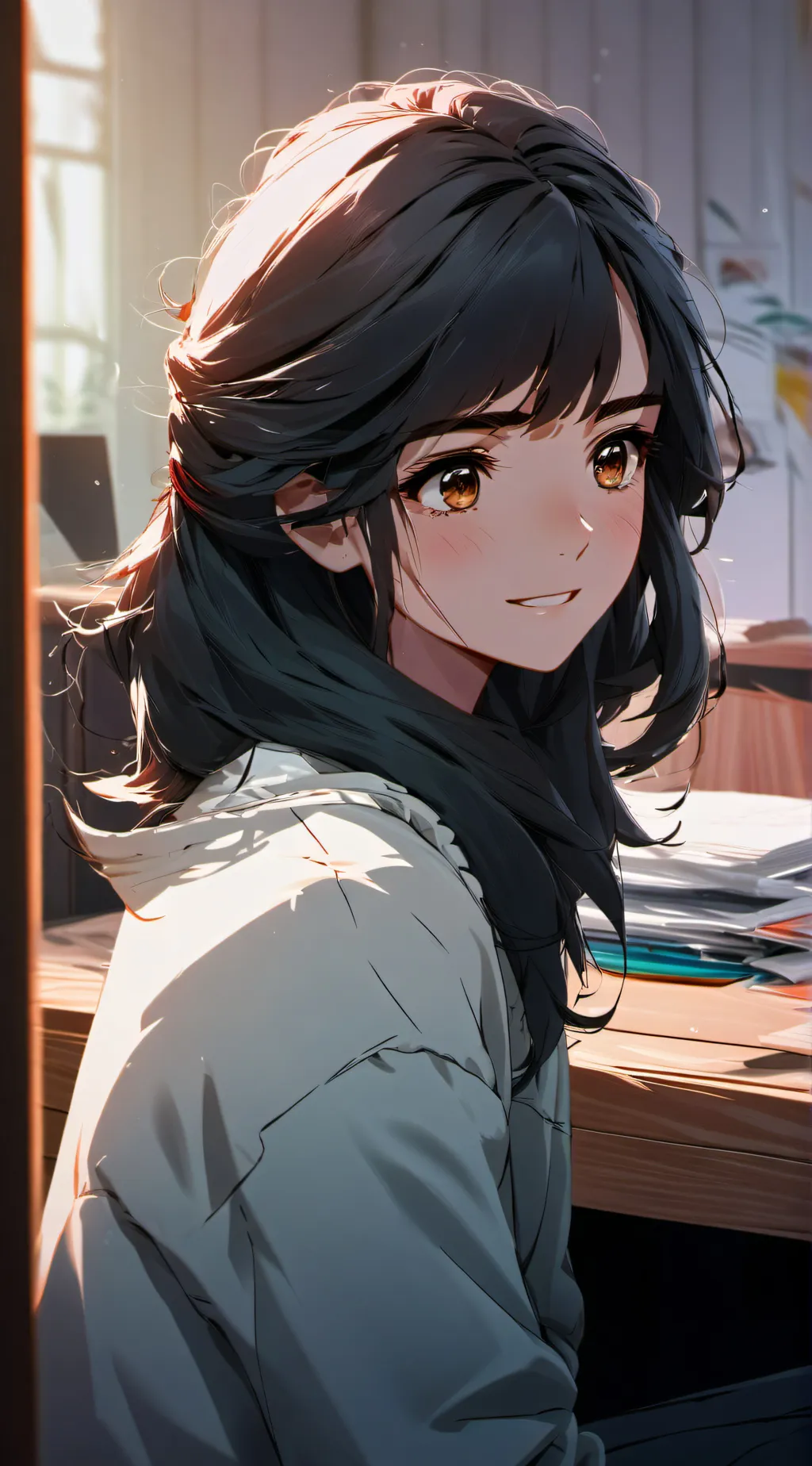 ai character: Absent-Minded Admirer background