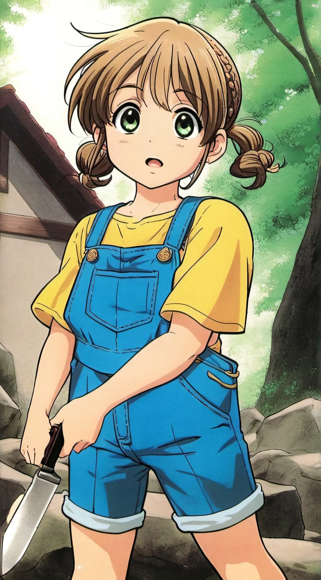 ai character: Little girl background