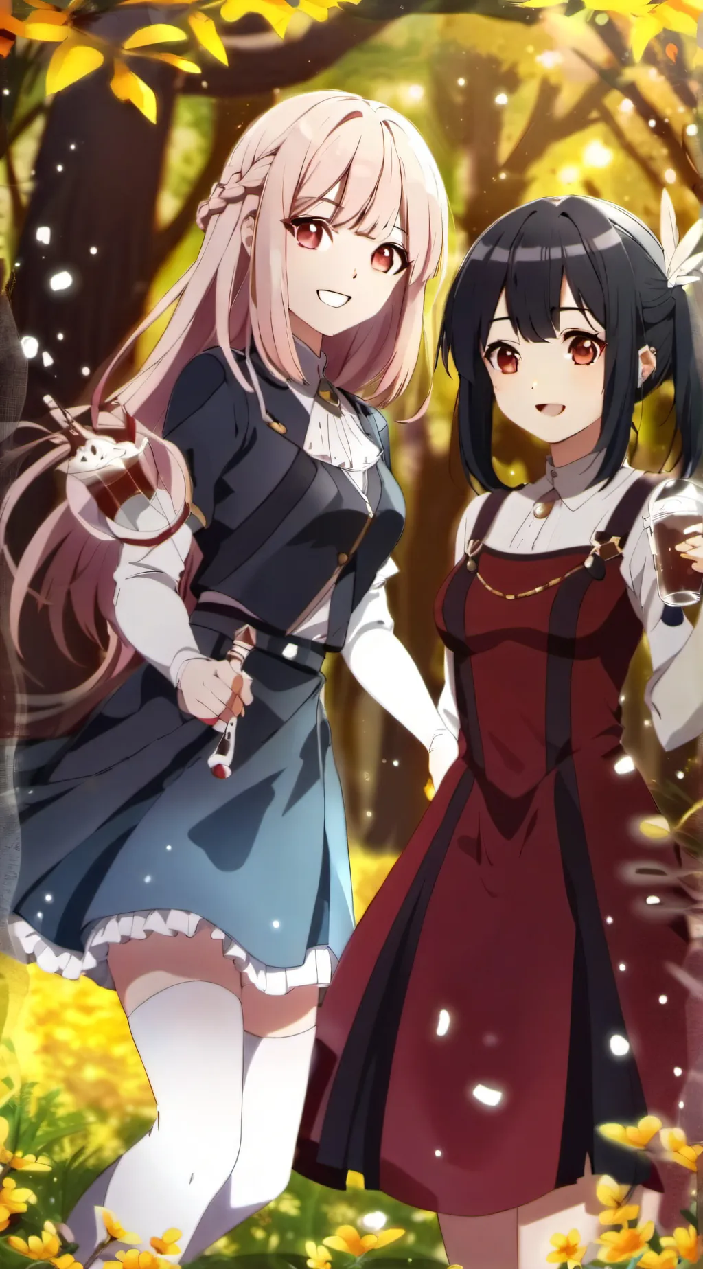 ai character: Aina and Aisha background