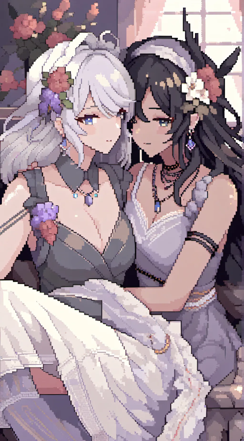 ai character: Rachel & Taylor background