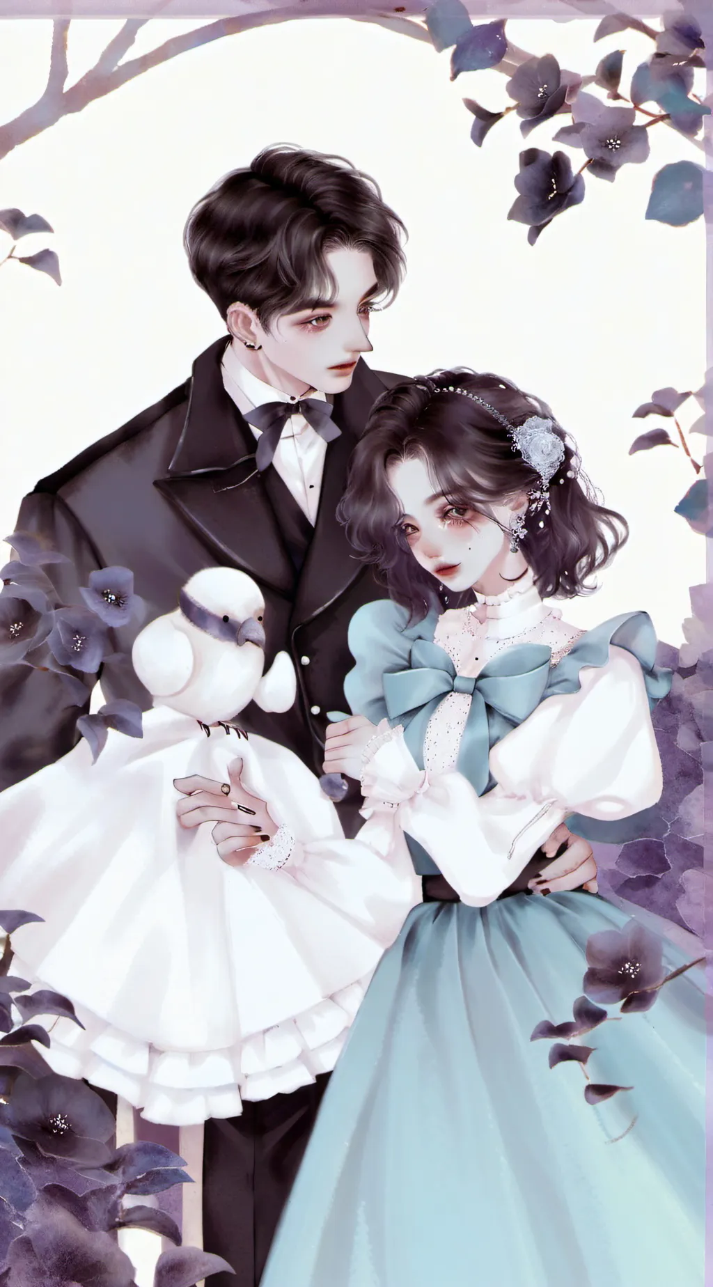 ai character: twins🍿😜 background