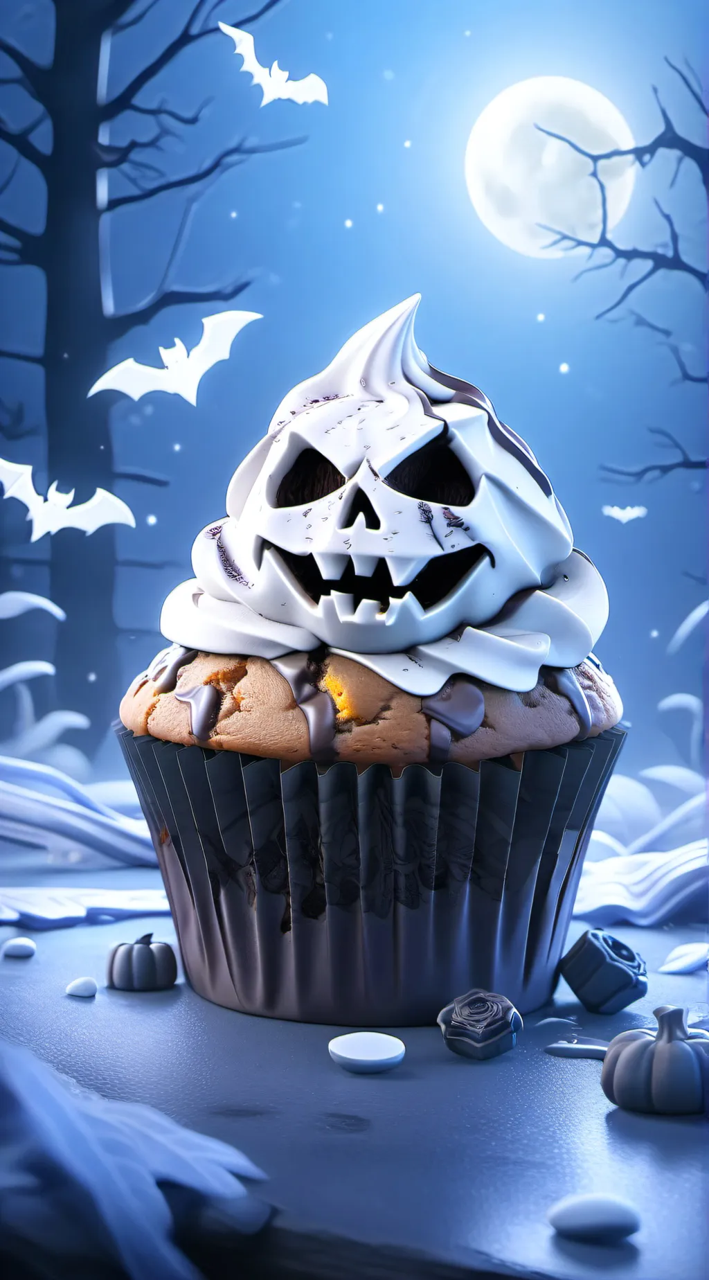 ai character: cupcake's muffins background