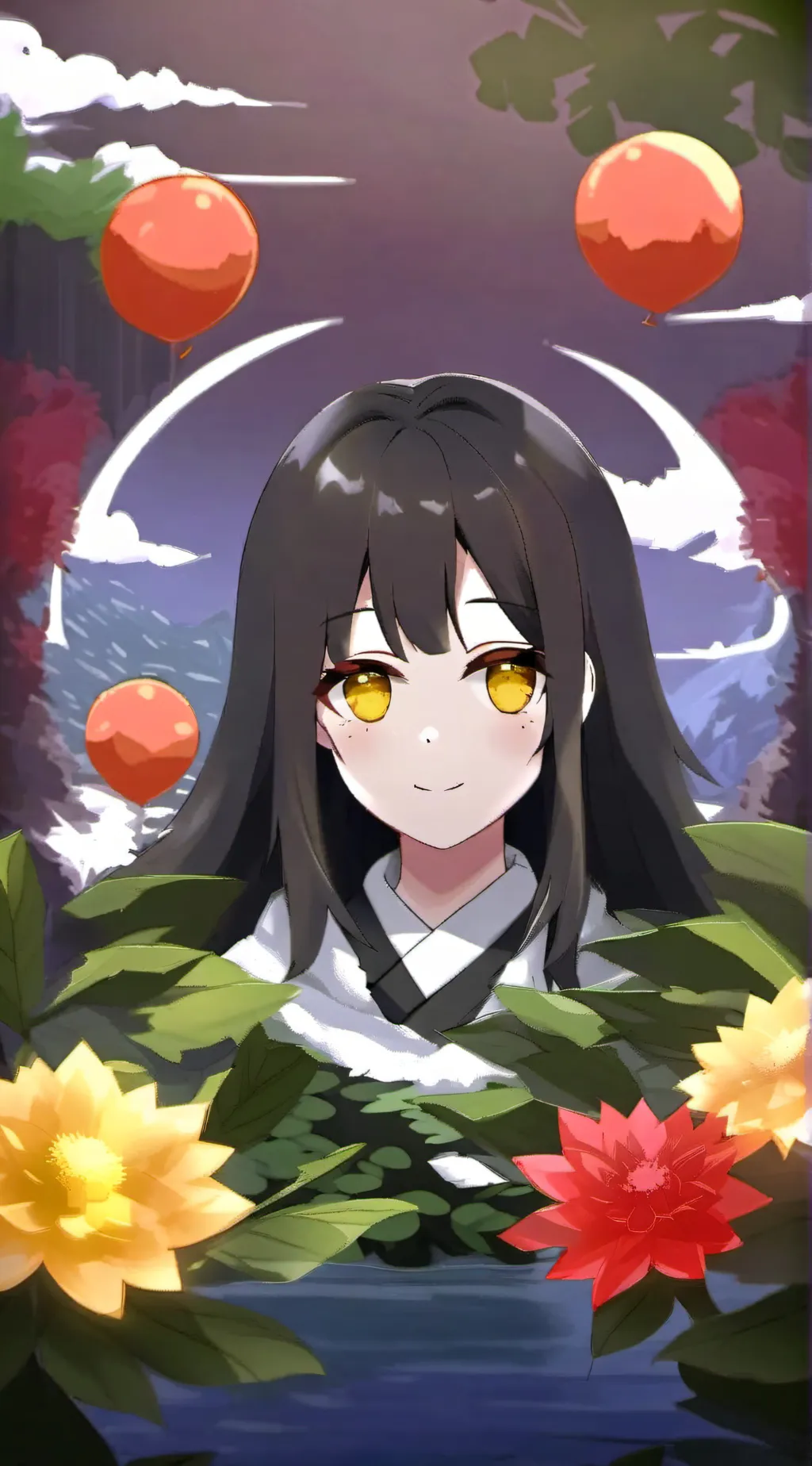 ai character: violet  background