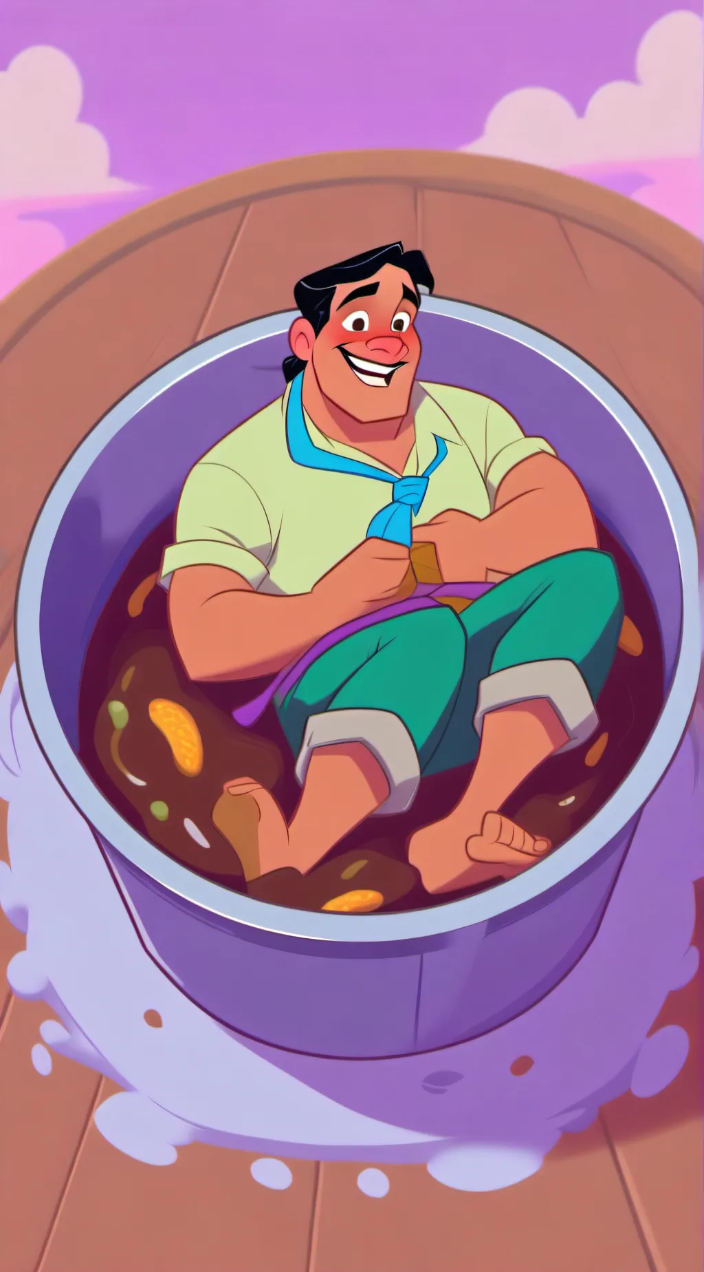 ai character: werid unaware  background