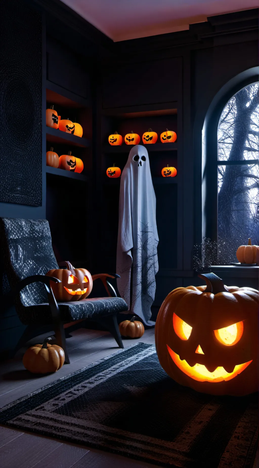 ai character: Fpe Halloween  background