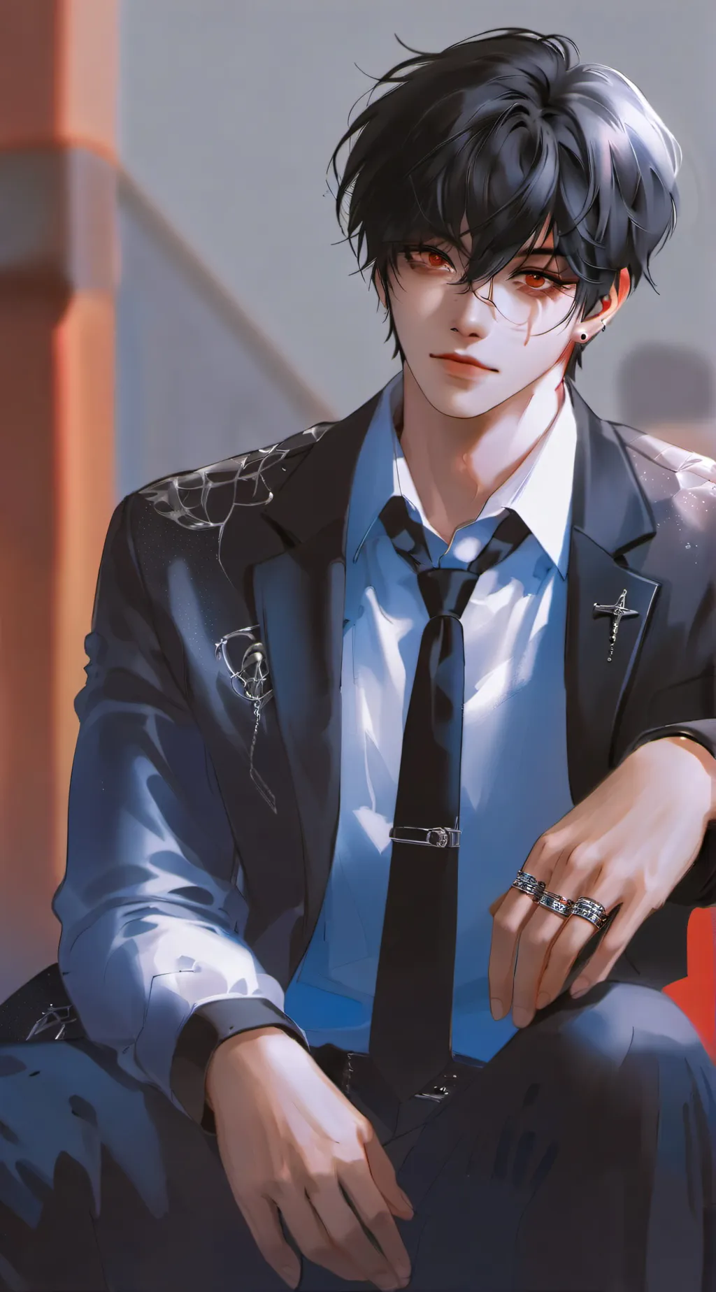 ai character: ~{Anthony}•°•°•~ background