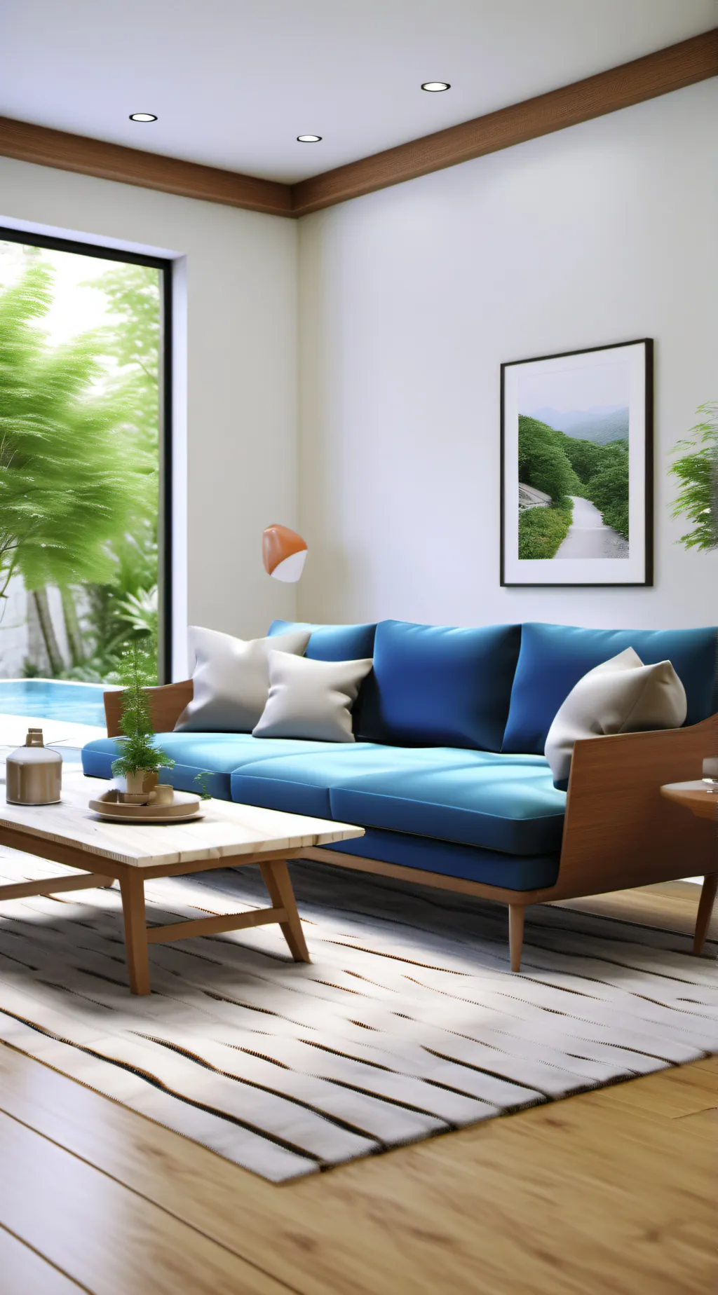 ai character: couch background